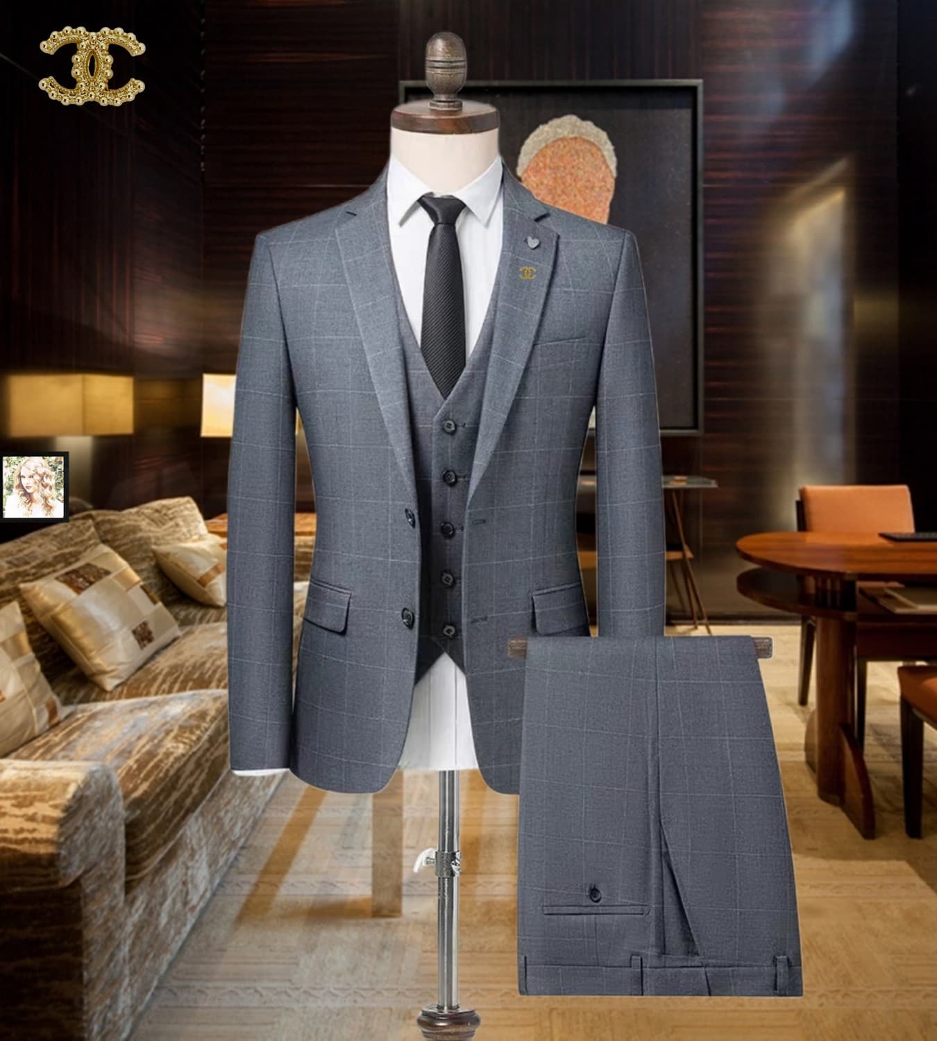 C17868 Top choice for business use! Wedding gowns! Highly recommended by the store! Best-selling items! [Chanel CHANEL] High-end suit sets of original designs, identical to those on the official website. A complete set of suits, new styles from fashion sh — image 1