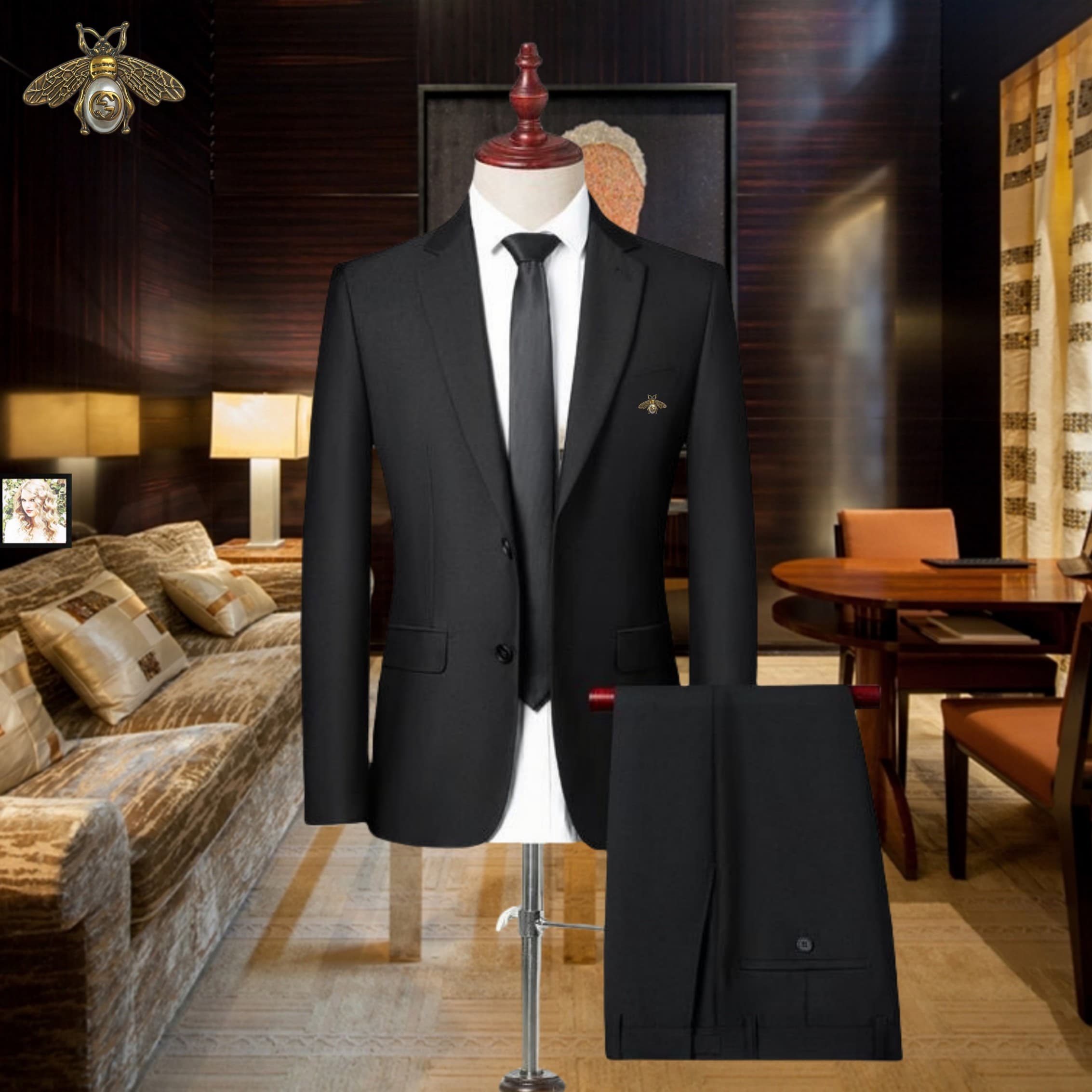 C17864 The preferred choice for business occasions! Wedding dresses! Highly recommended by the store! A must-have item! [GUCCI] High-end suit sets made on original designs; identical to those available on the official website. Two-piece suits, new models  — image 1