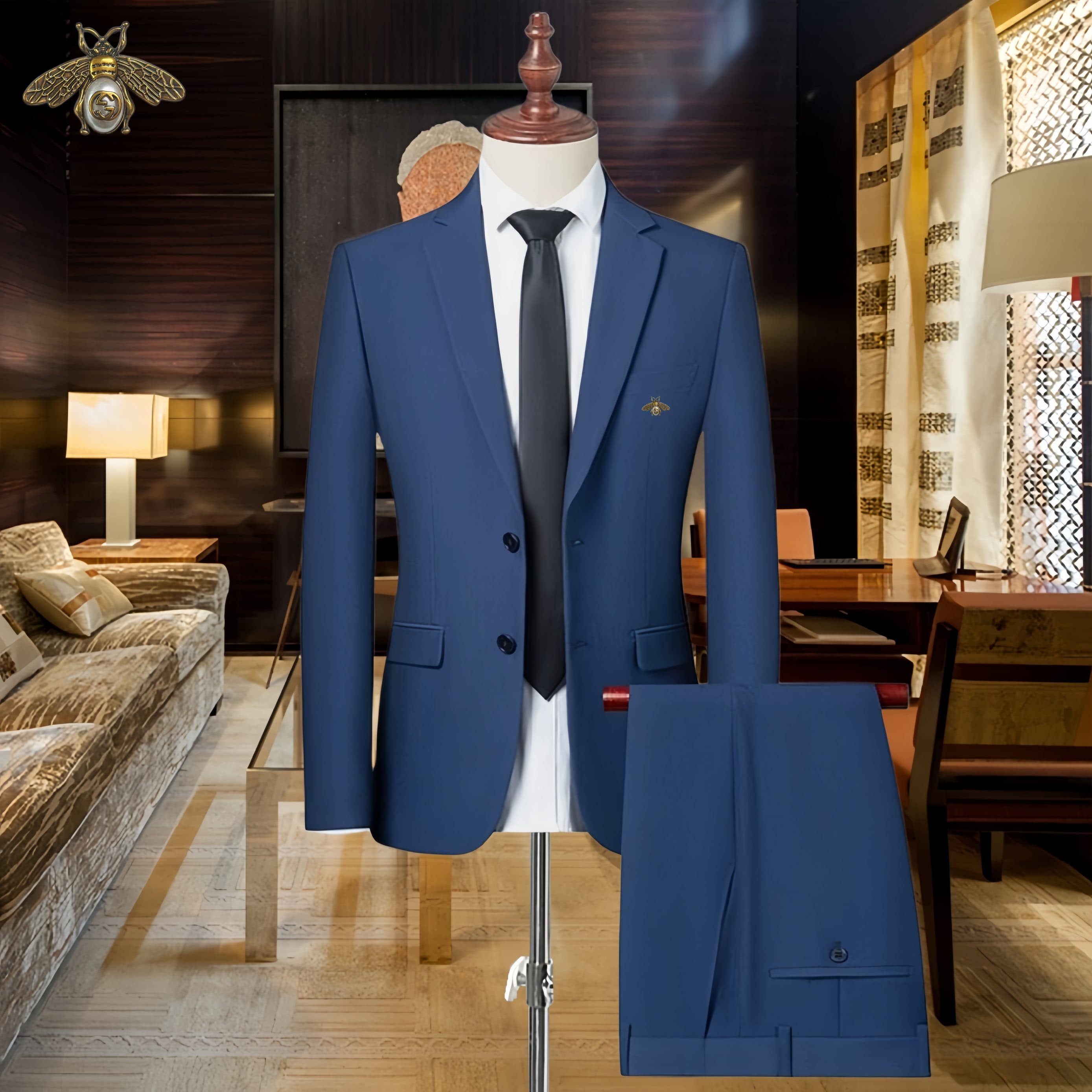 C17863 The preferred choice for business occasions! Wedding dresses! Highly recommended by the store! Best-selling products! [GUCCI] Original high-end suit sets – identical to those on the official website. Two-piece suits, latest designs for fashion show — image 1