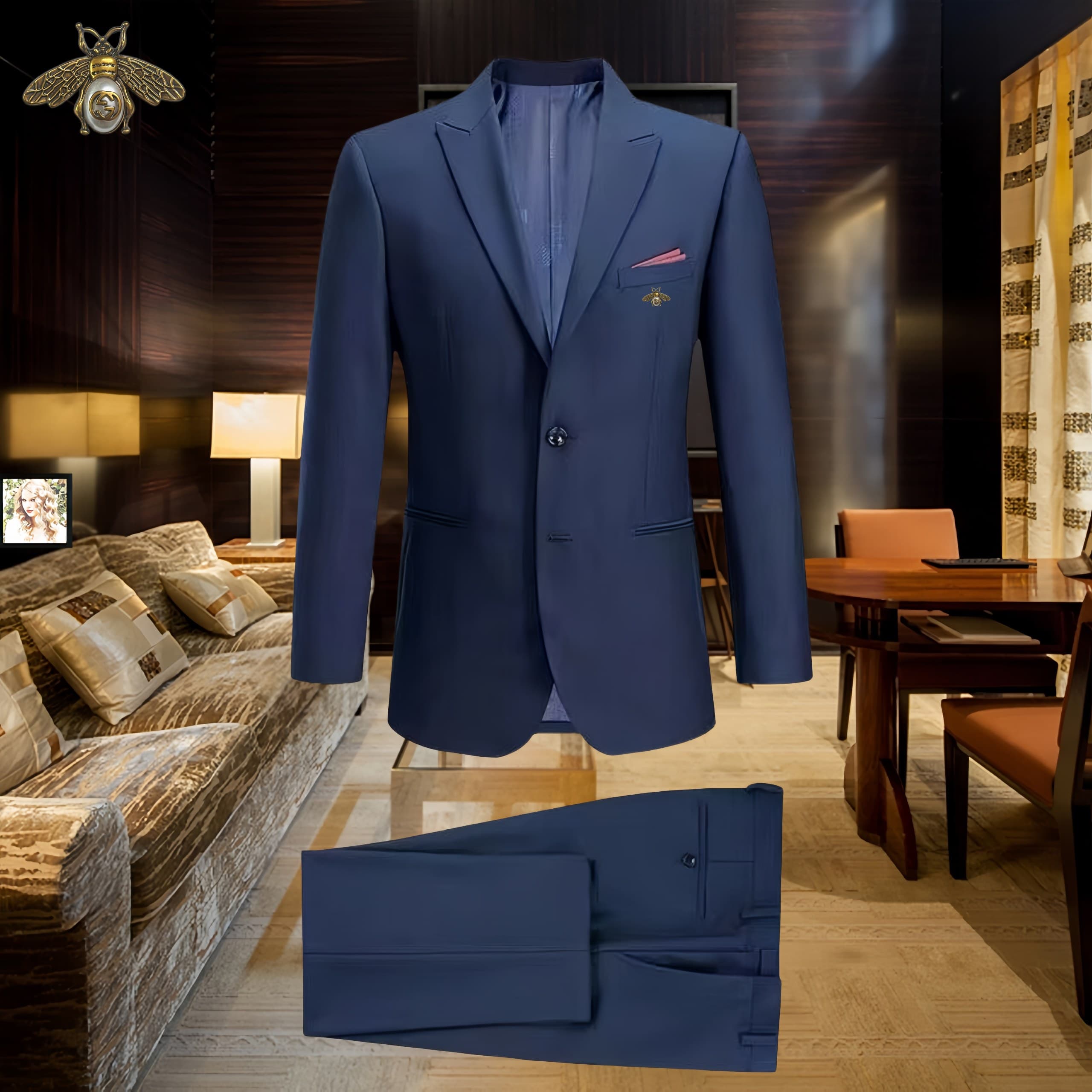 C17862 Preferred choice for business occasions! Wedding dresses! Highly recommended by the store! Best-selling item! [GUCCI] Original high-end suit sets – identical to those on the official website. Two-piece suits, new designs for fashion shows. The most — image 1