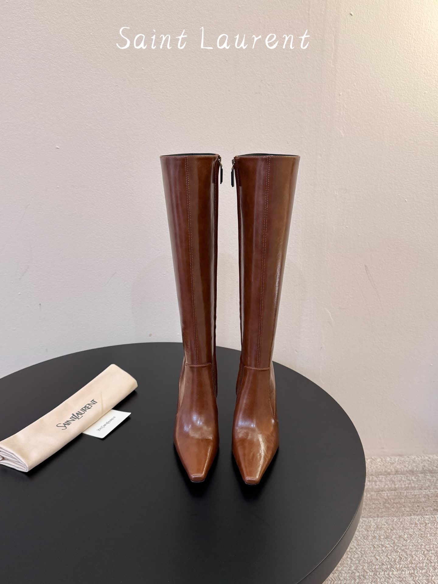 D12209 SAINT LAURENT – Fall/Winter runway boots for Saint Laurent — image 1