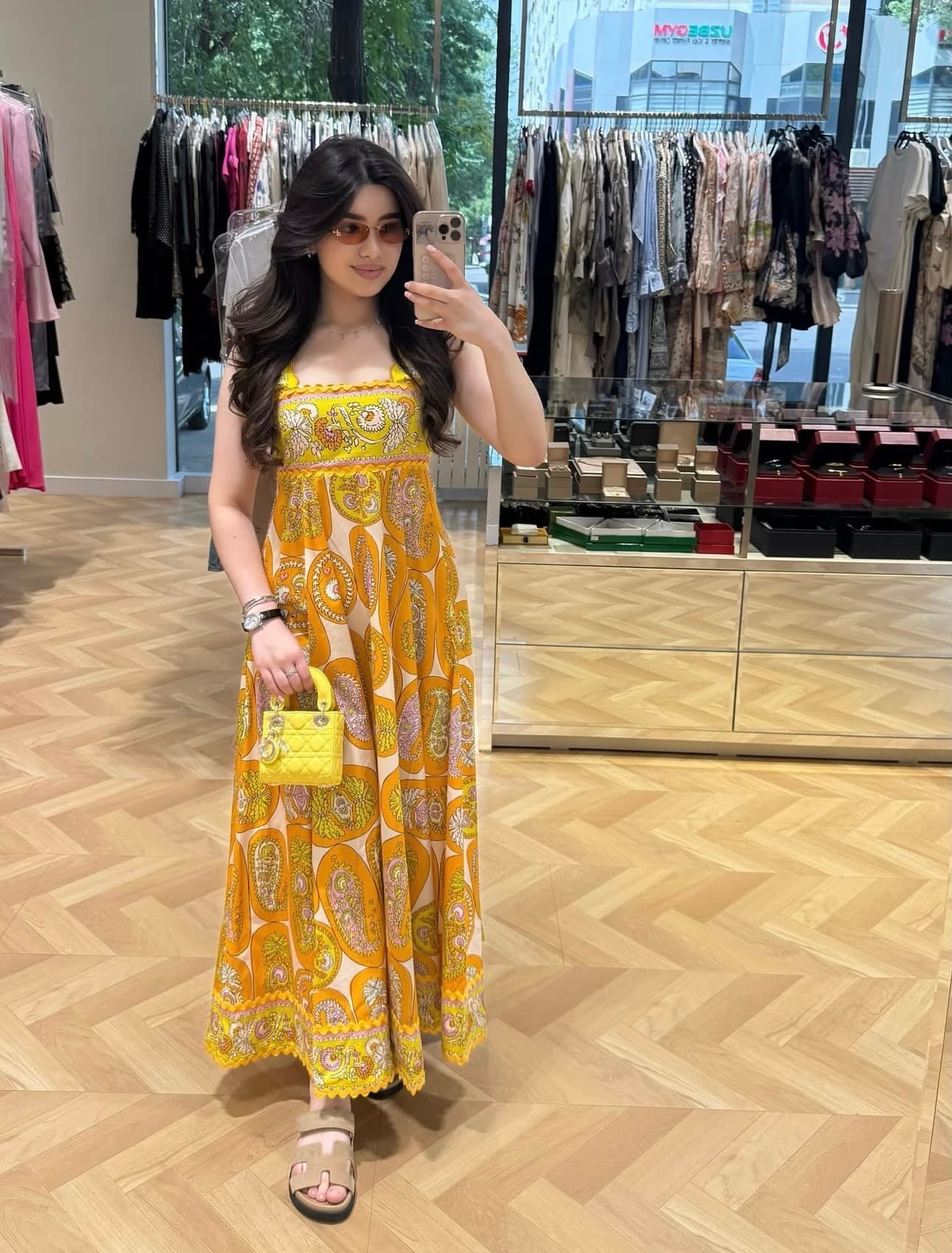 C18346 Style number 20252798 Zimmermann new vintage/retro pattern print strapless dress. Long dress, blue and yellow colors, S-XL sizes. [Size M: elasticity at bust; waistline: 66; length: 125] 76 — image 5