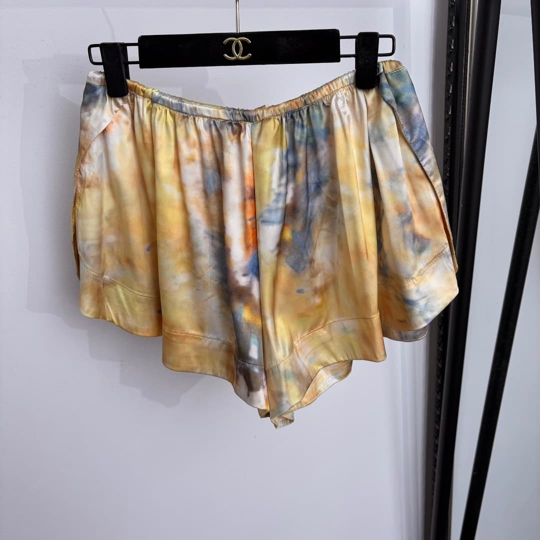 C18232 Style number 20265981 Zimmermann* New set: gradient-colored print vest top + shorts, yellow, S-XL. [For size M: bust circumference 94, length 59; waist circumference 66 is slightly elastic, length 31; weight: 0, 355kg] — image 7