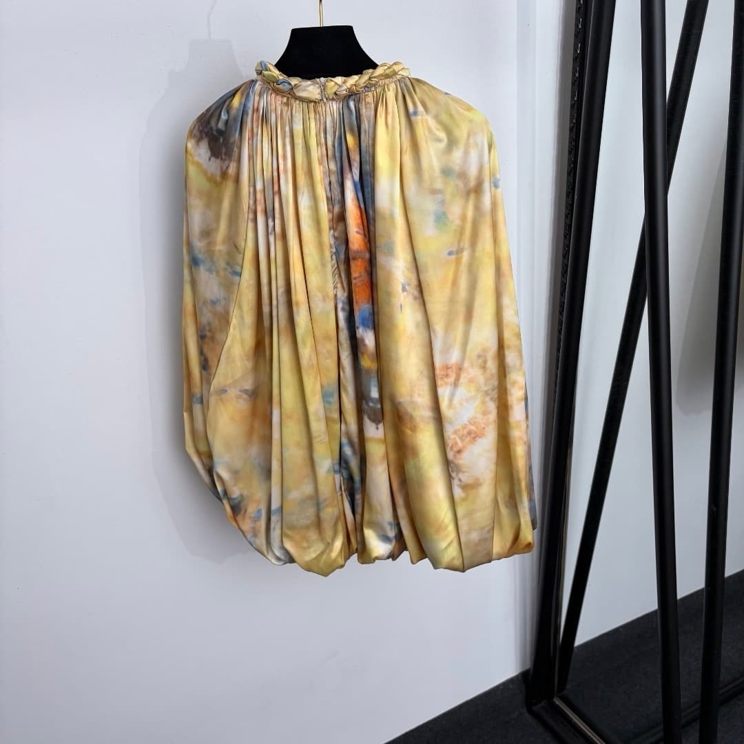 C18232 Style number 20265981 Zimmermann* New set: gradient-colored print vest top + shorts, yellow, S-XL. [For size M: bust circumference 94, length 59; waist circumference 66 is slightly elastic, length 31; weight: 0, 355kg] — image 5