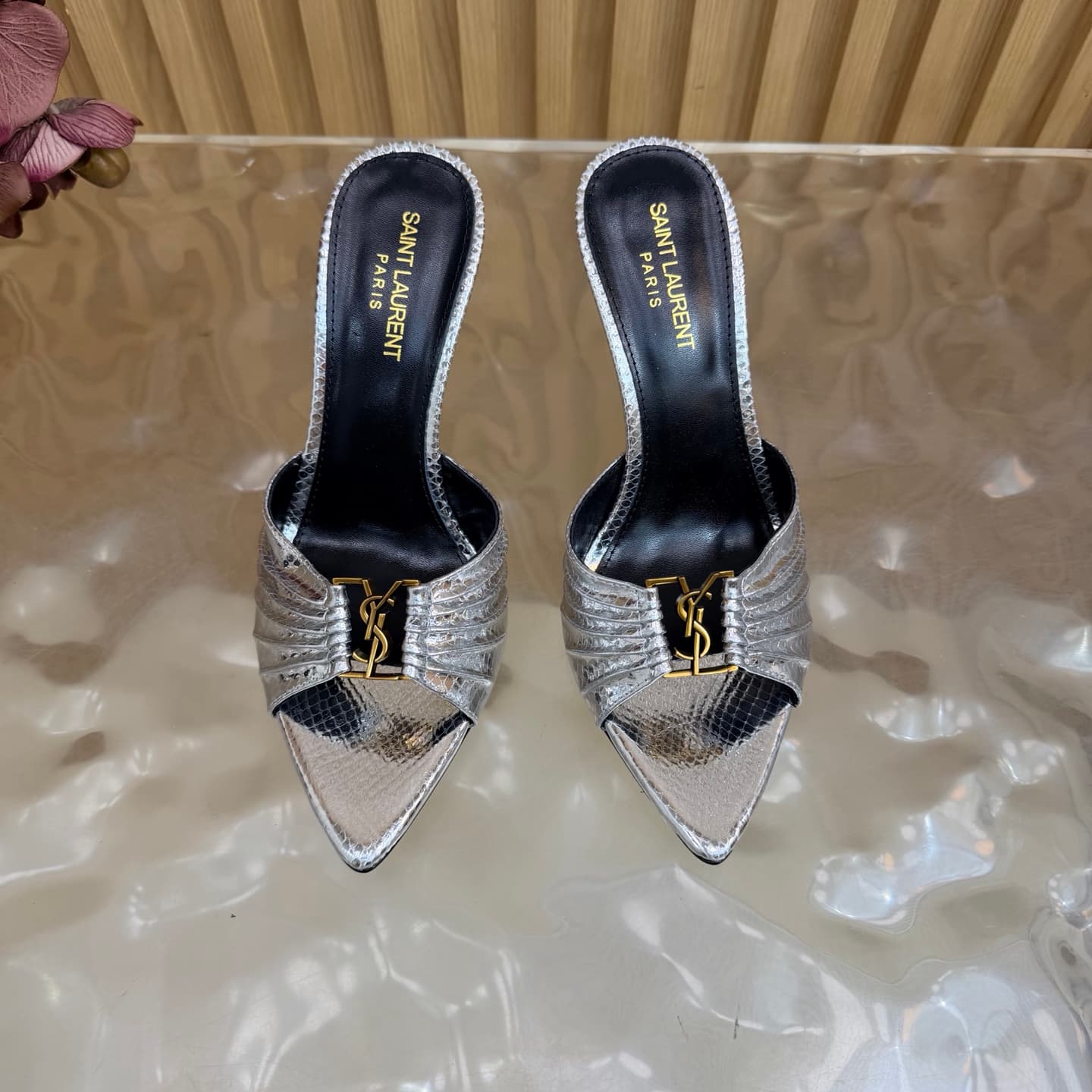 D12334 2026 Spring/Summer New Model YSL 🖤 Saint Laurent / Saint Laurent YSL slippers – an absolutely amazing and popular pair of slippers! — image 5