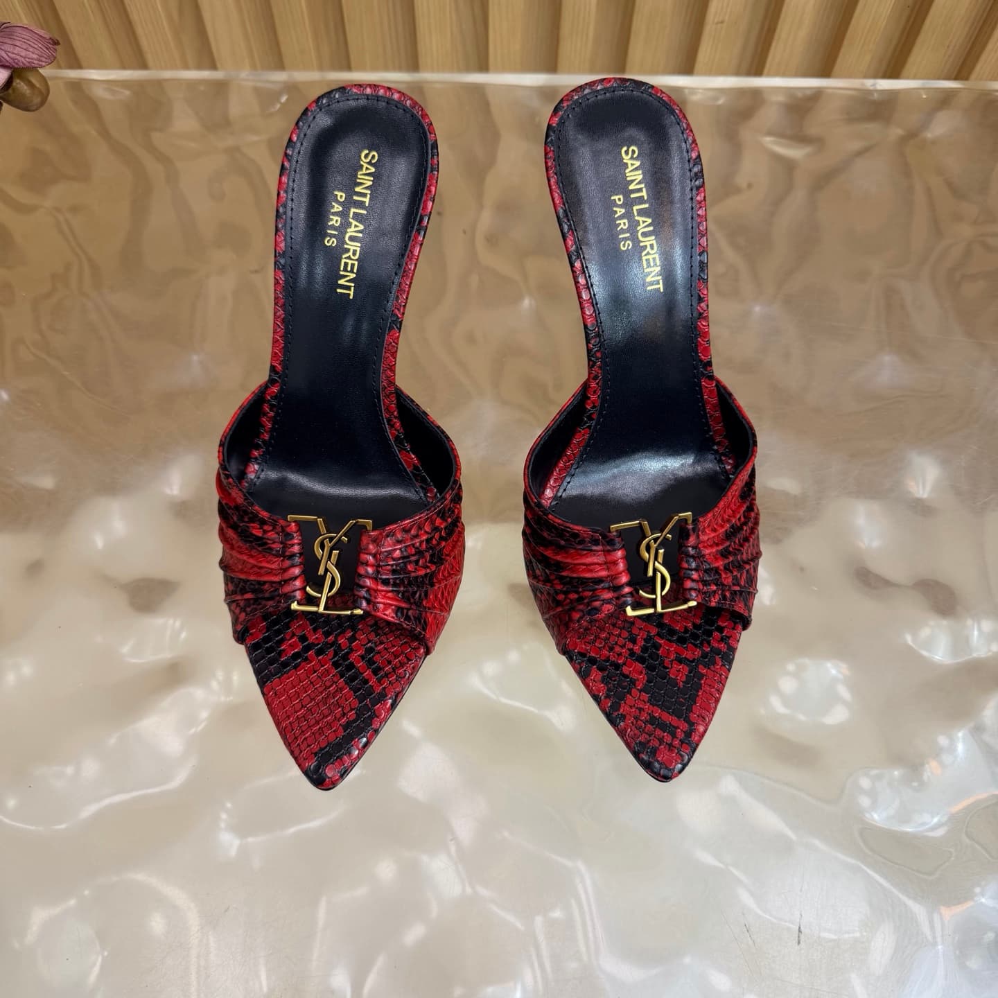 D12328 2026 Spring/Summer New Model YSL 🖤 Saint Laurent / Saint Laurent YSL slippers – an absolutely amazing and popular pair of slippers! — image 5