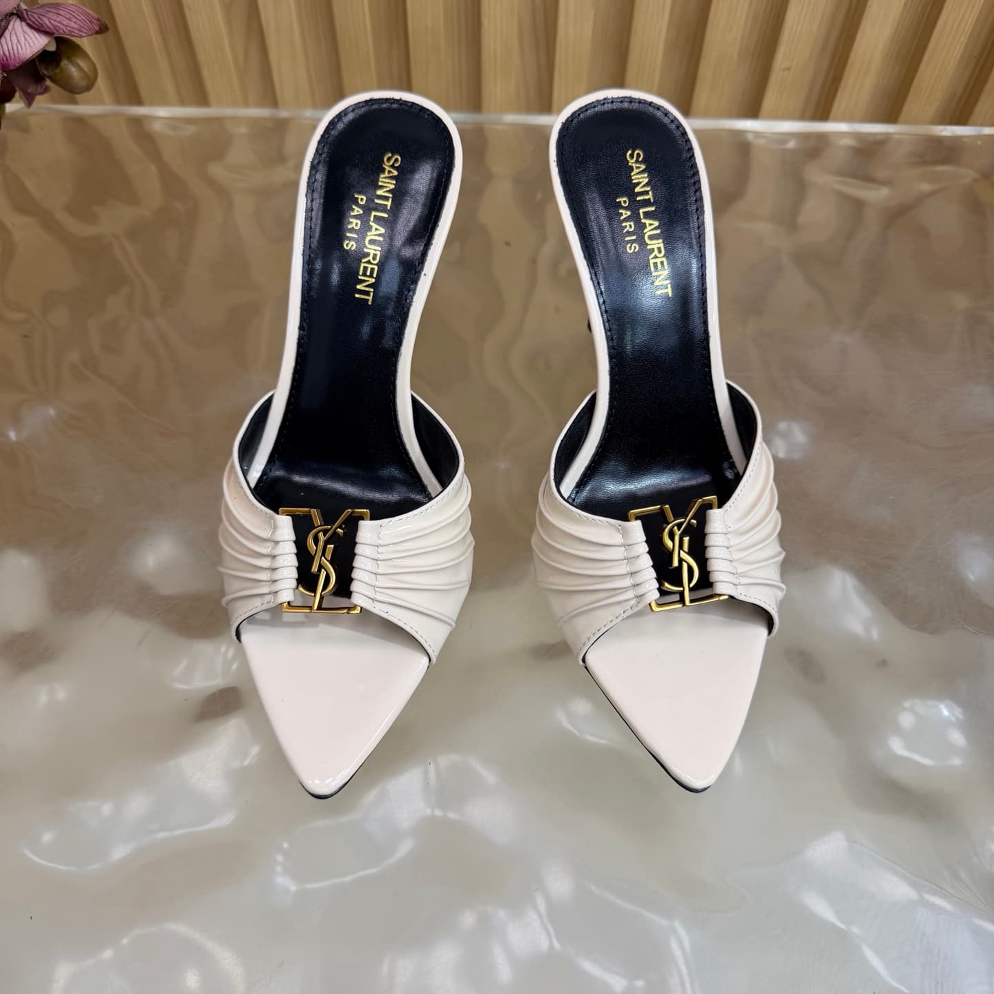 D12360 2026 Spring/Summer New Model YSL 🖤 Saint Laurent / Saint Laurent YSL slippers – an absolutely amazing and popular pair of slippers! — image 5