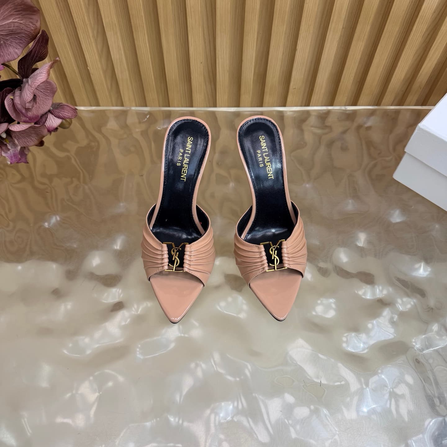 D12357 2026 Spring/Summer New Model YSL 🖤 Saint Laurent / Saint Laurent YSL slippers – an absolutely amazing and popular pair of slippers! — image 4
