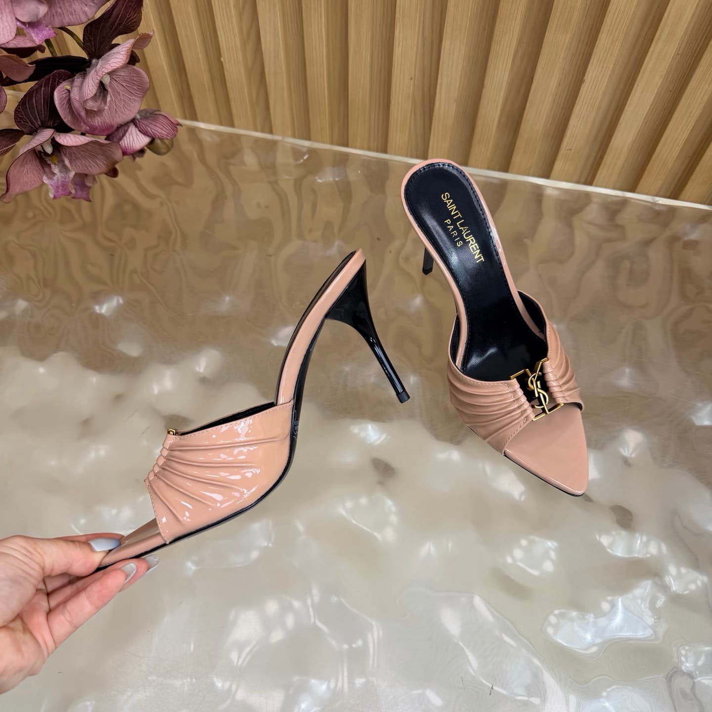 D12357 2026 Spring/Summer New Model YSL 🖤 Saint Laurent / Saint Laurent YSL slippers – an absolutely amazing and popular pair of slippers! — image 7