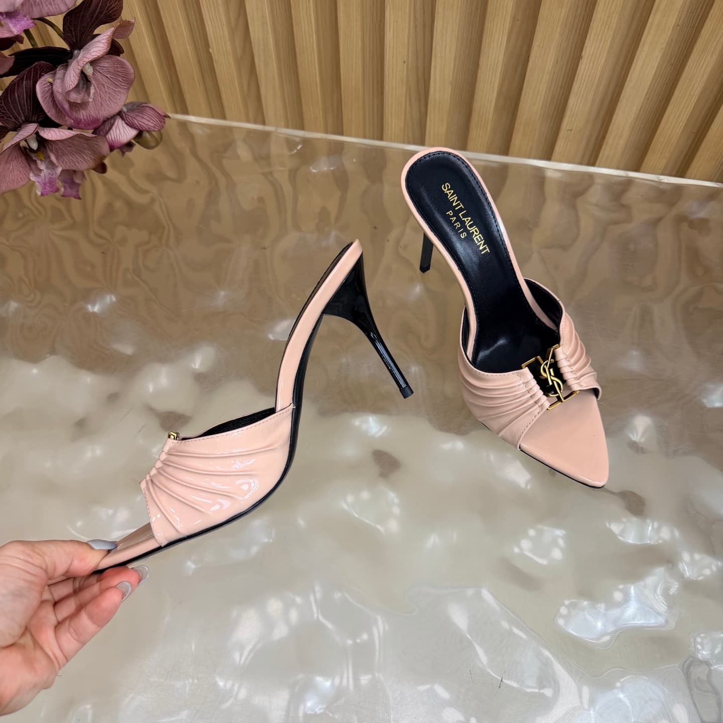 D12356 2026 Spring/Summer New Model YSL 🖤 Saint Laurent / Saint Laurent YSL slippers – an absolutely amazing and popular model of slippers! — image 6