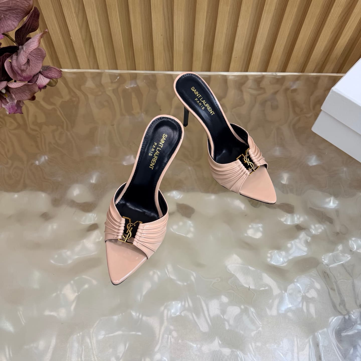 D12356 2026 Spring/Summer New Model YSL 🖤 Saint Laurent / Saint Laurent YSL slippers – an absolutely amazing and popular model of slippers! — image 5