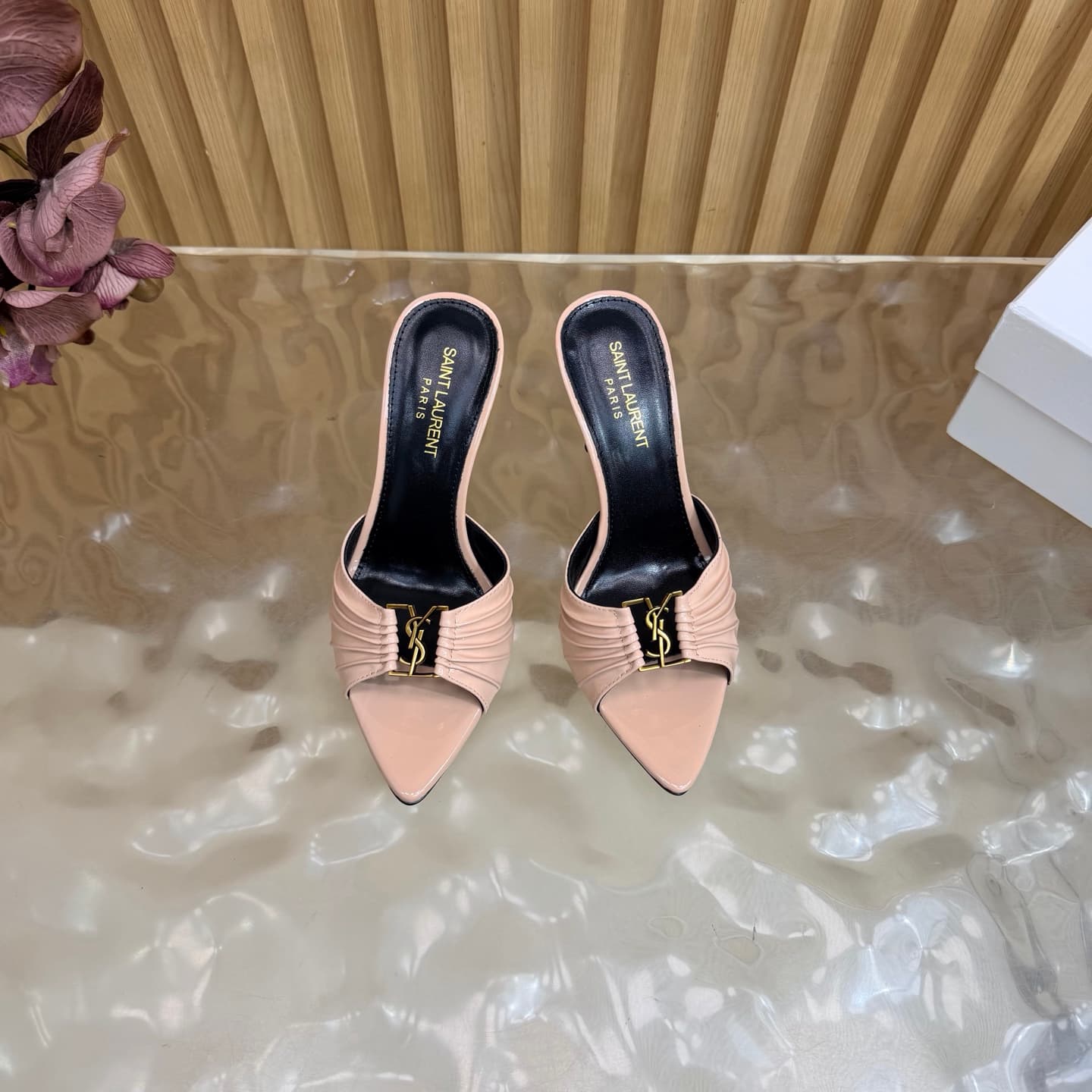 D12356 2026 Spring/Summer New Model YSL 🖤 Saint Laurent / Saint Laurent YSL slippers – an absolutely amazing and popular model of slippers! — image 4