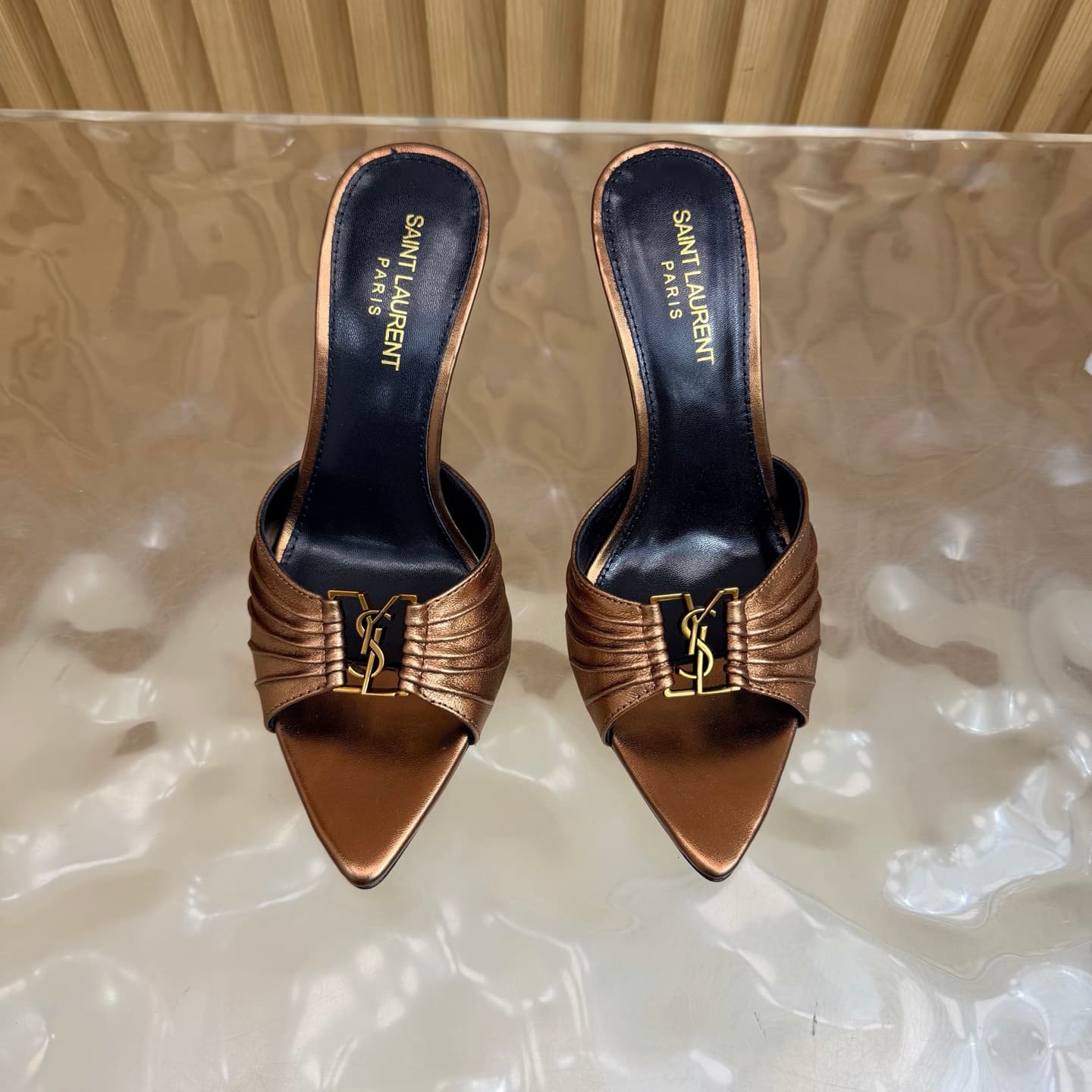 D12354 2026 Spring/Summer new model YSL 🖤 Saint Laurent / Saint Laurent YSL slippers – an absolutely amazing and popular pair of slippers! — image 5