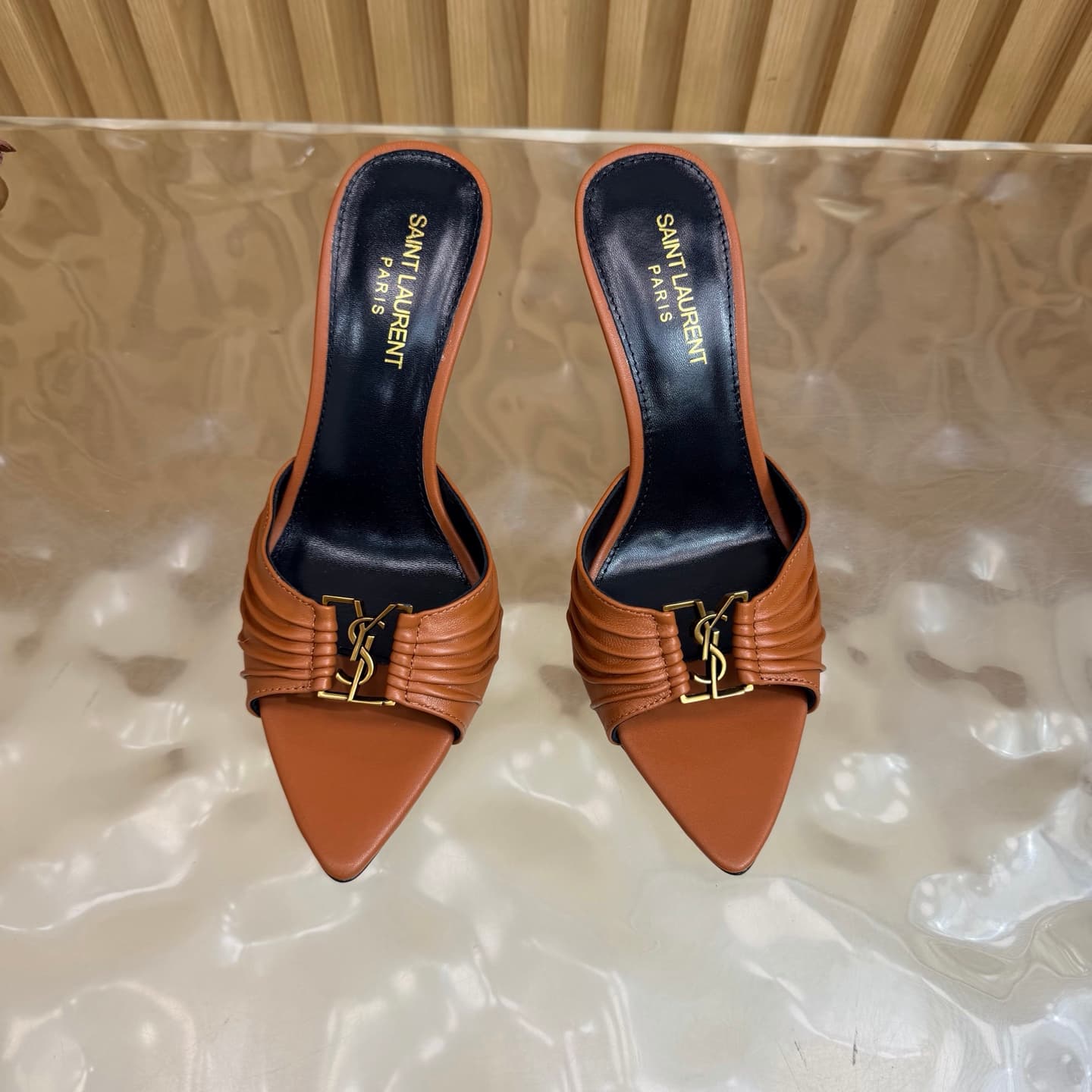 D12353 2026 Spring/Summer New Model YSL 🖤 Saint Laurent / Saint Laurent YSL slippers – an absolutely amazing and popular pair of slippers! — image 5