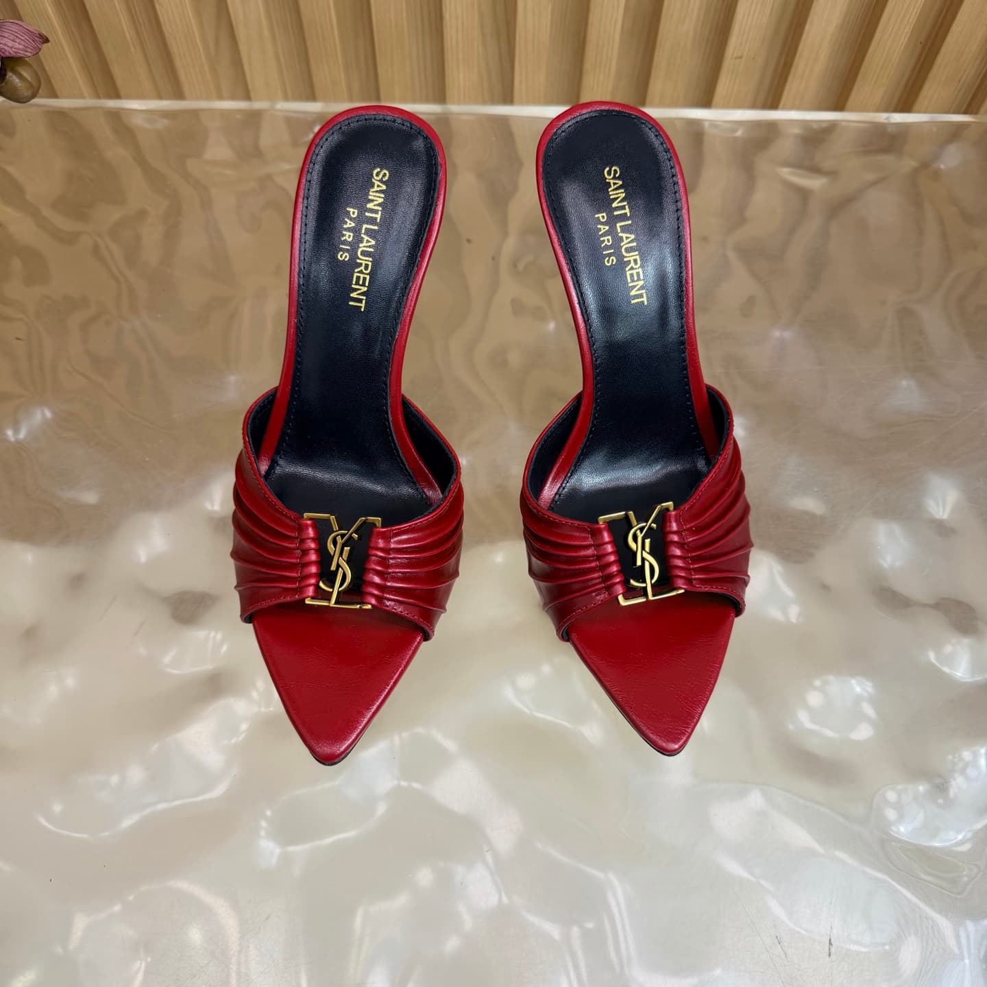 D12352 2026 Spring/Summer New Model YSL 🖤 Saint Laurent / Saint Laurent YSL slippers – an absolutely amazing and popular model of slippers! — image 5