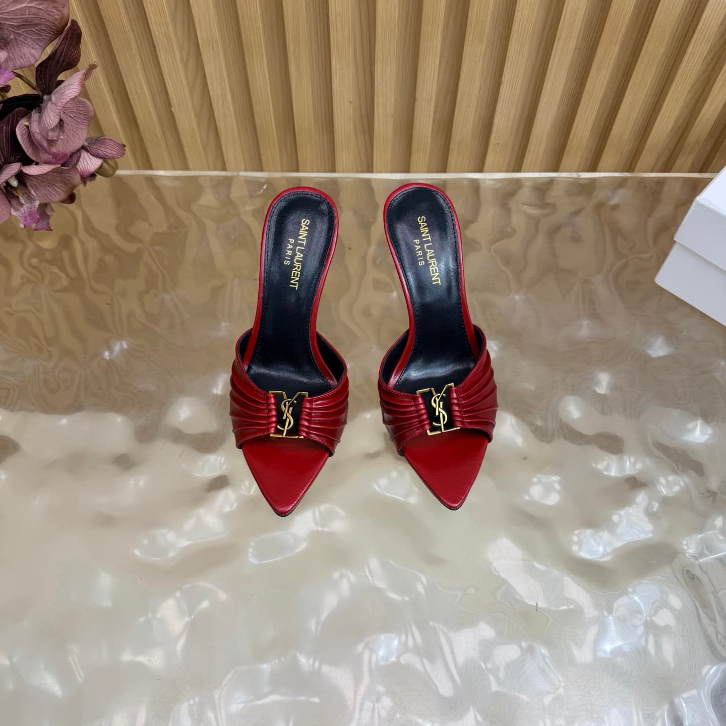 D12352 2026 Spring/Summer New Model YSL 🖤 Saint Laurent / Saint Laurent YSL slippers – an absolutely amazing and popular model of slippers! — image 4