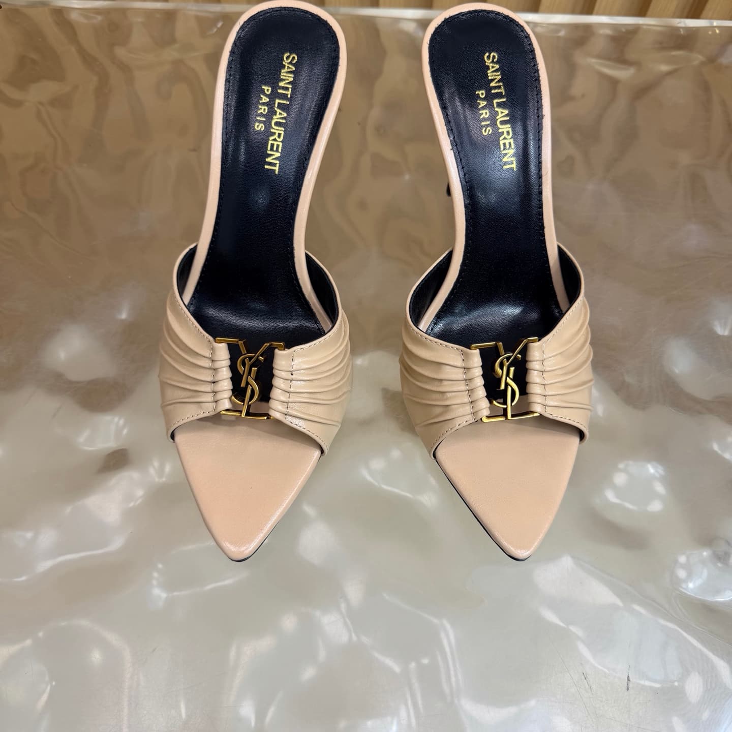 D12349 2026 Spring/Summer new model YSL 🖤 Saint Laurent / Saint Laurent YSL slippers – an absolutely amazing and popular pair of slippers! — image 5