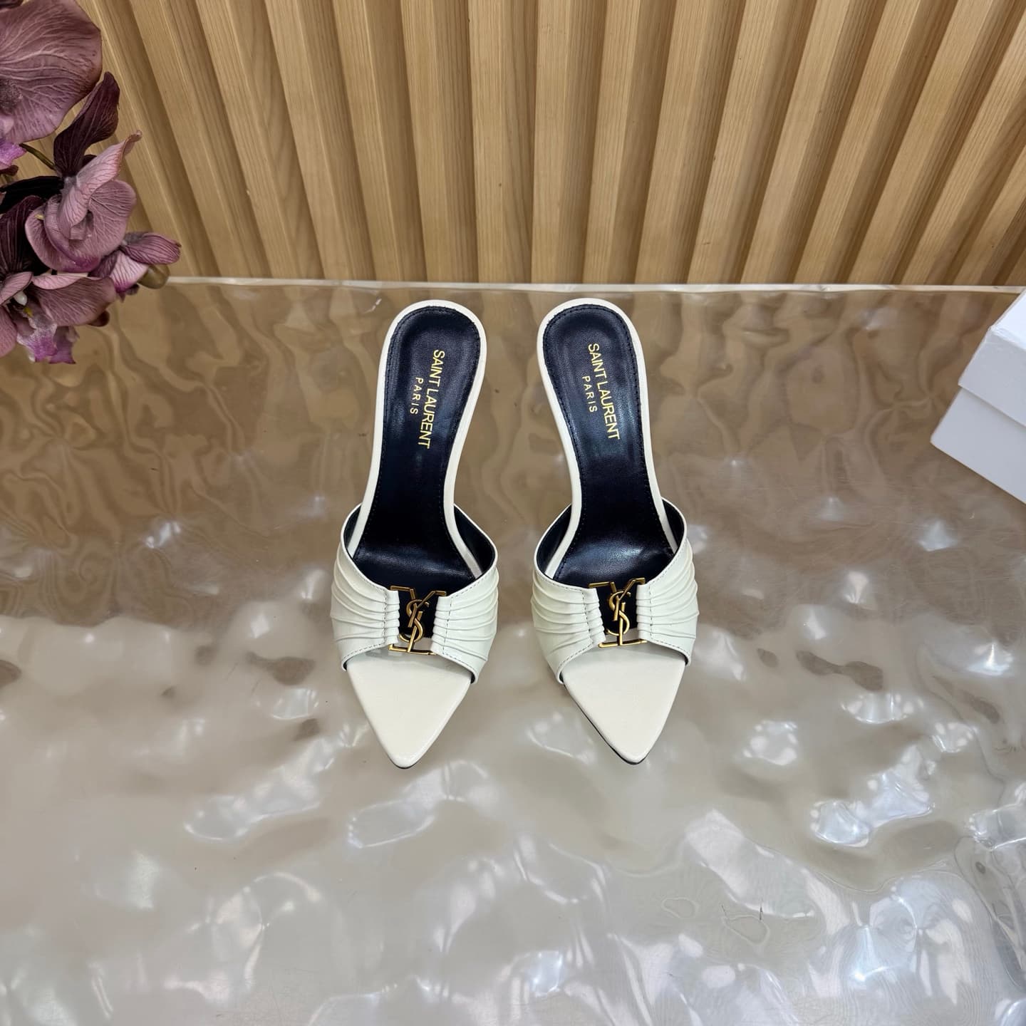 D12346 2026 Spring/Summer New Model YSL 🖤 Saint Laurent / Saint Laurent YSL slippers – an absolutely amazing and popular pair of slippers! — image 4