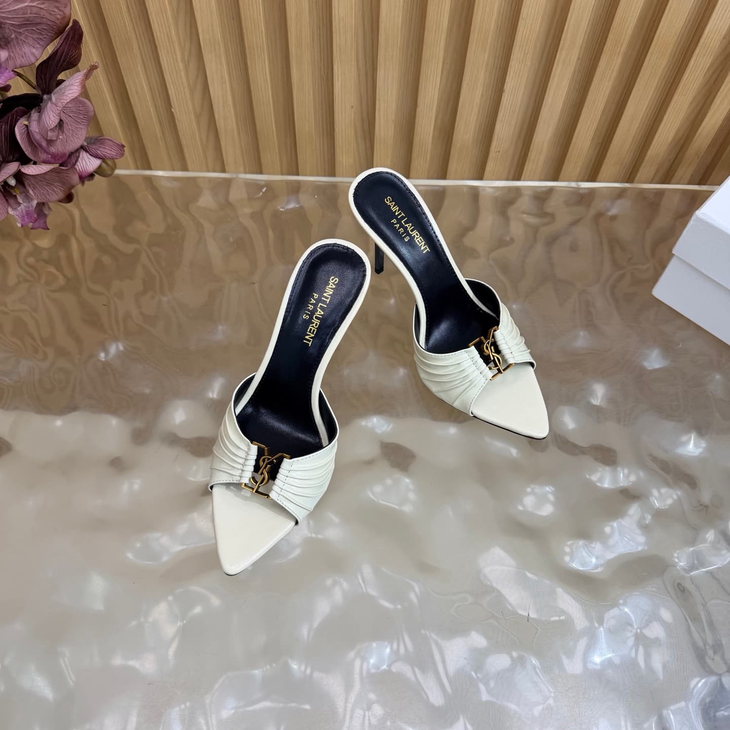 D12346 2026 Spring/Summer New Model YSL 🖤 Saint Laurent / Saint Laurent YSL slippers – an absolutely amazing and popular pair of slippers! — image 6