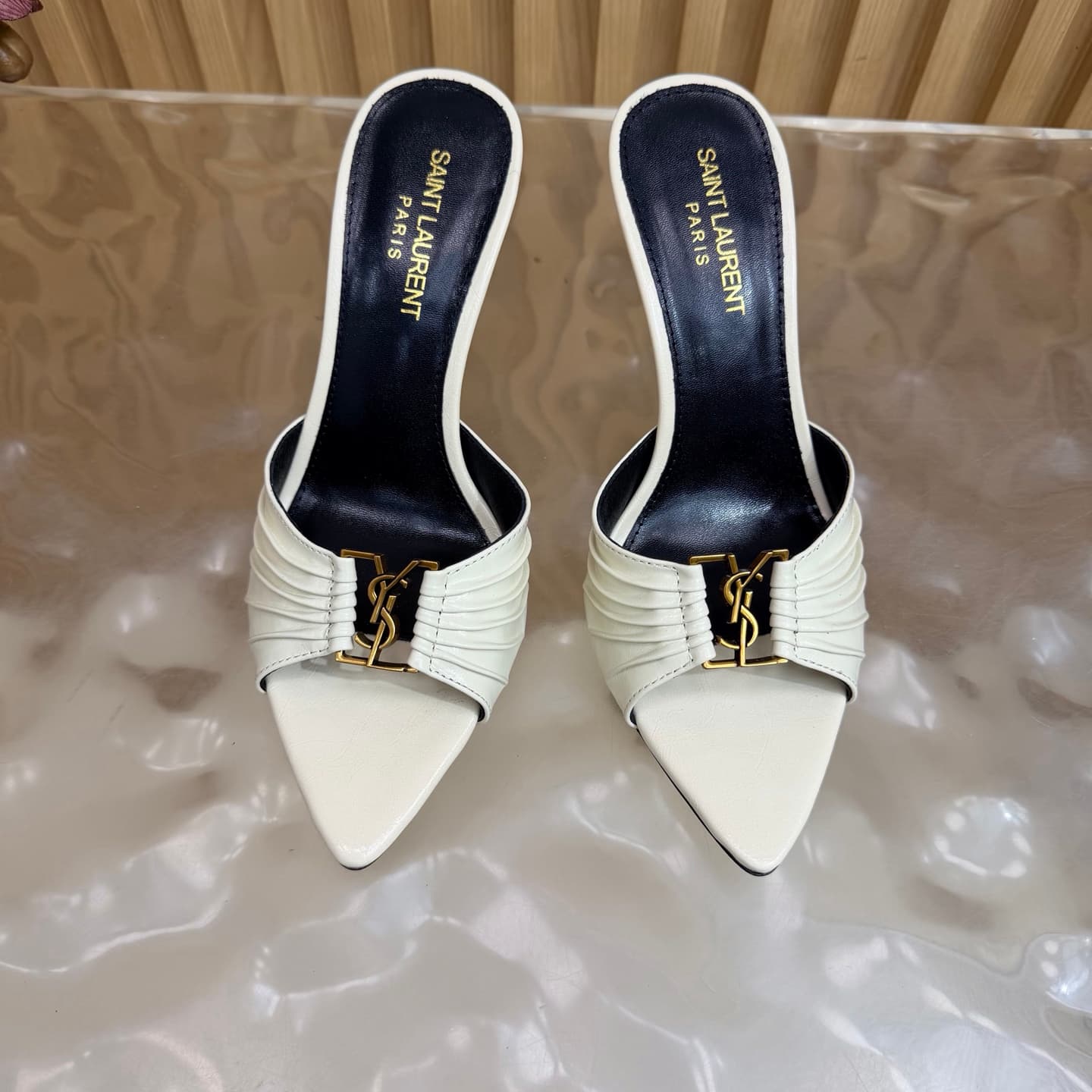 D12346 2026 Spring/Summer New Model YSL 🖤 Saint Laurent / Saint Laurent YSL slippers – an absolutely amazing and popular pair of slippers! — image 5