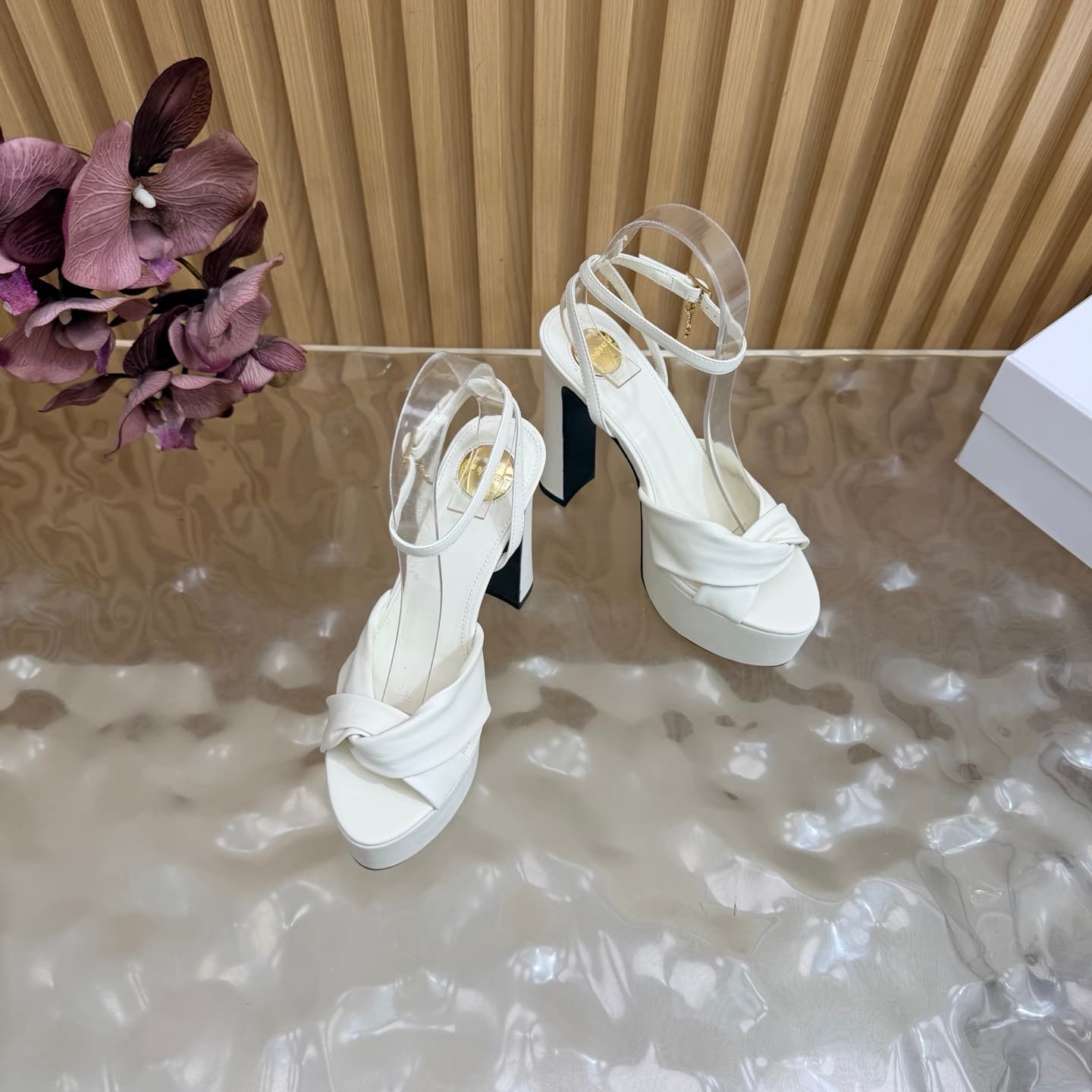 D12225 New model released: YSL Saint Laurent🖤 – SS2026 Summer Fish Mouth high heels. New design, ready for shows, high-heel sandals — image 6