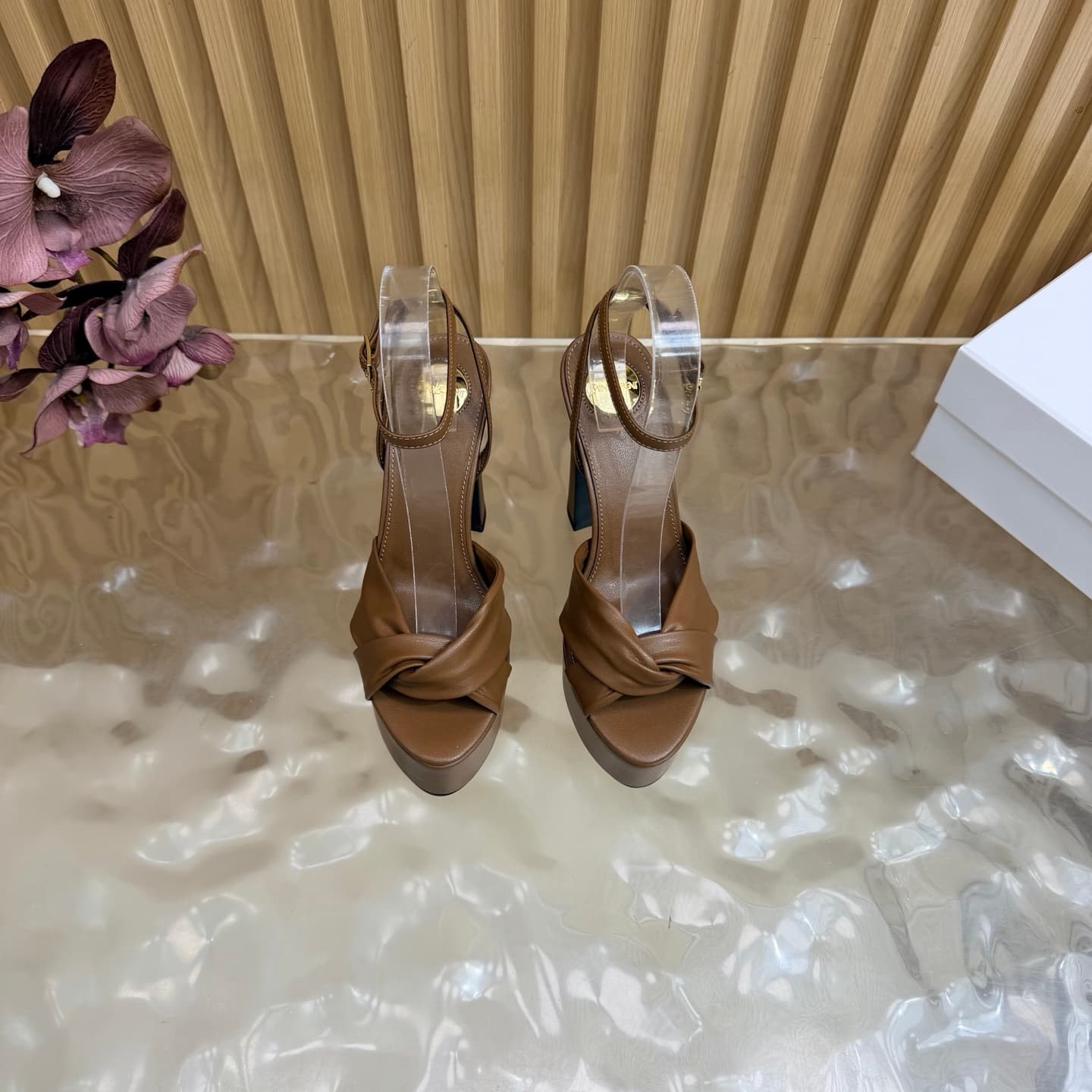 D12223 New model released: YSL Saint Laurent🖤 — SS2026 Summer Fish Mouth high heels. New design, ready for shows, high-heel sandals — image 5