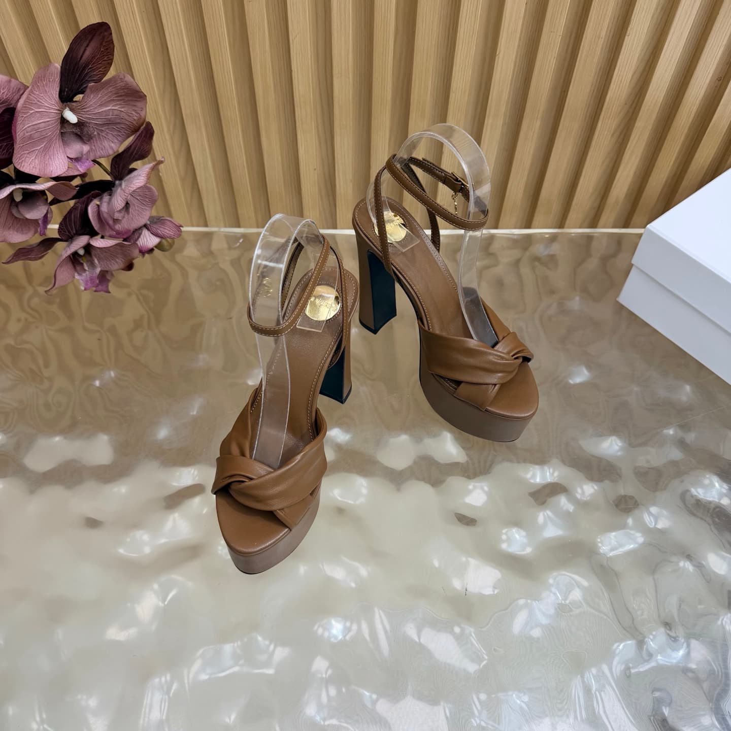 D12223 New model released: YSL Saint Laurent🖤 — SS2026 Summer Fish Mouth high heels. New design, ready for shows, high-heel sandals — image 6