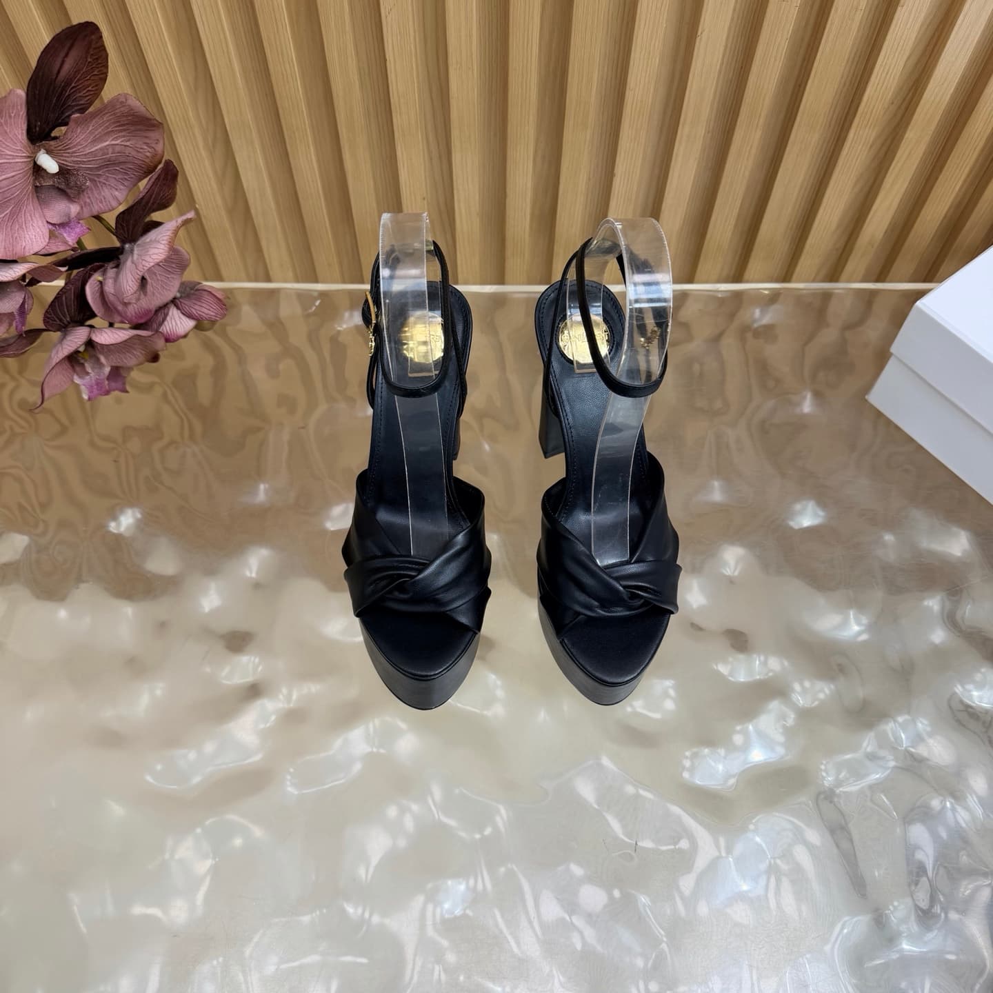 D12222 New model released: YSL Saint Laurent🖤 – SS2026 Summer Fish Mouth high heels. New model, designed for shows, with high heels and sandals. — image 4