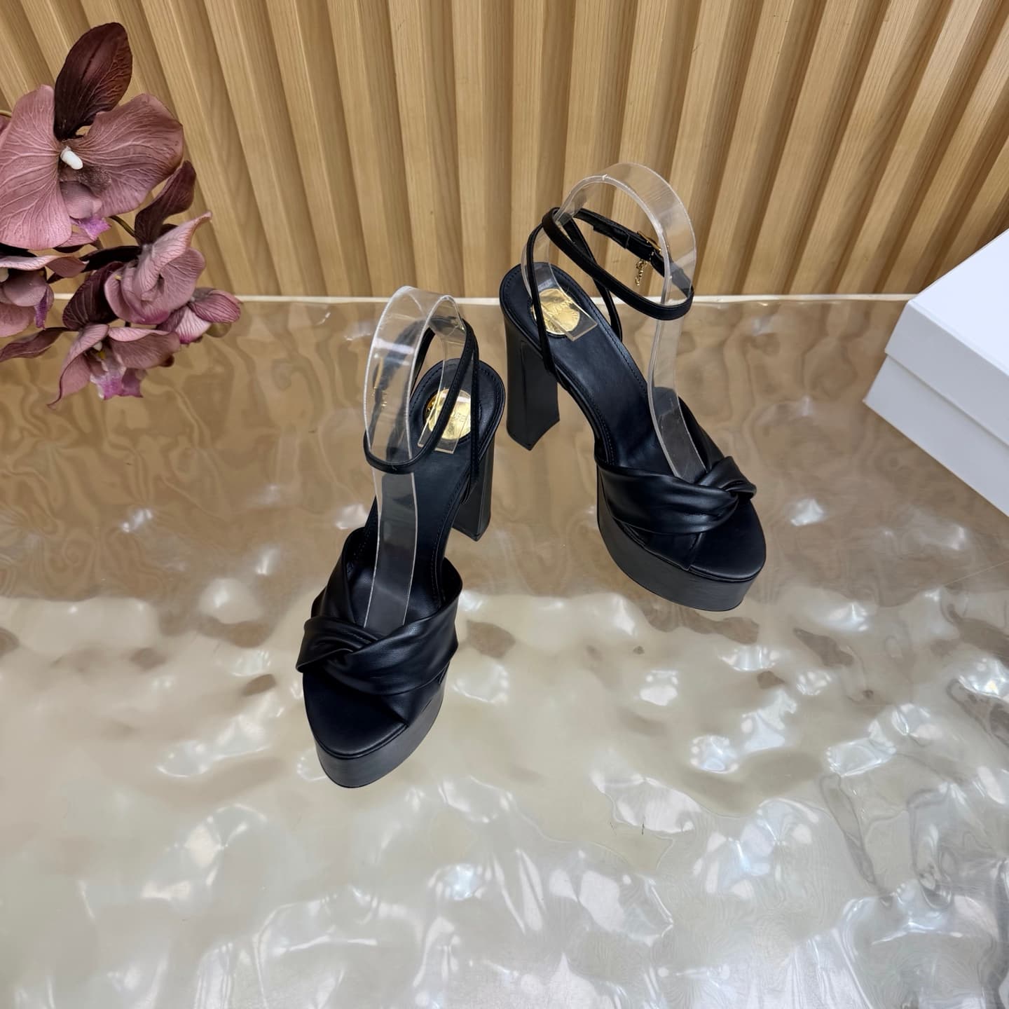 D12222 New model released: YSL Saint Laurent🖤 – SS2026 Summer Fish Mouth high heels. New model, designed for shows, with high heels and sandals. — image 5
