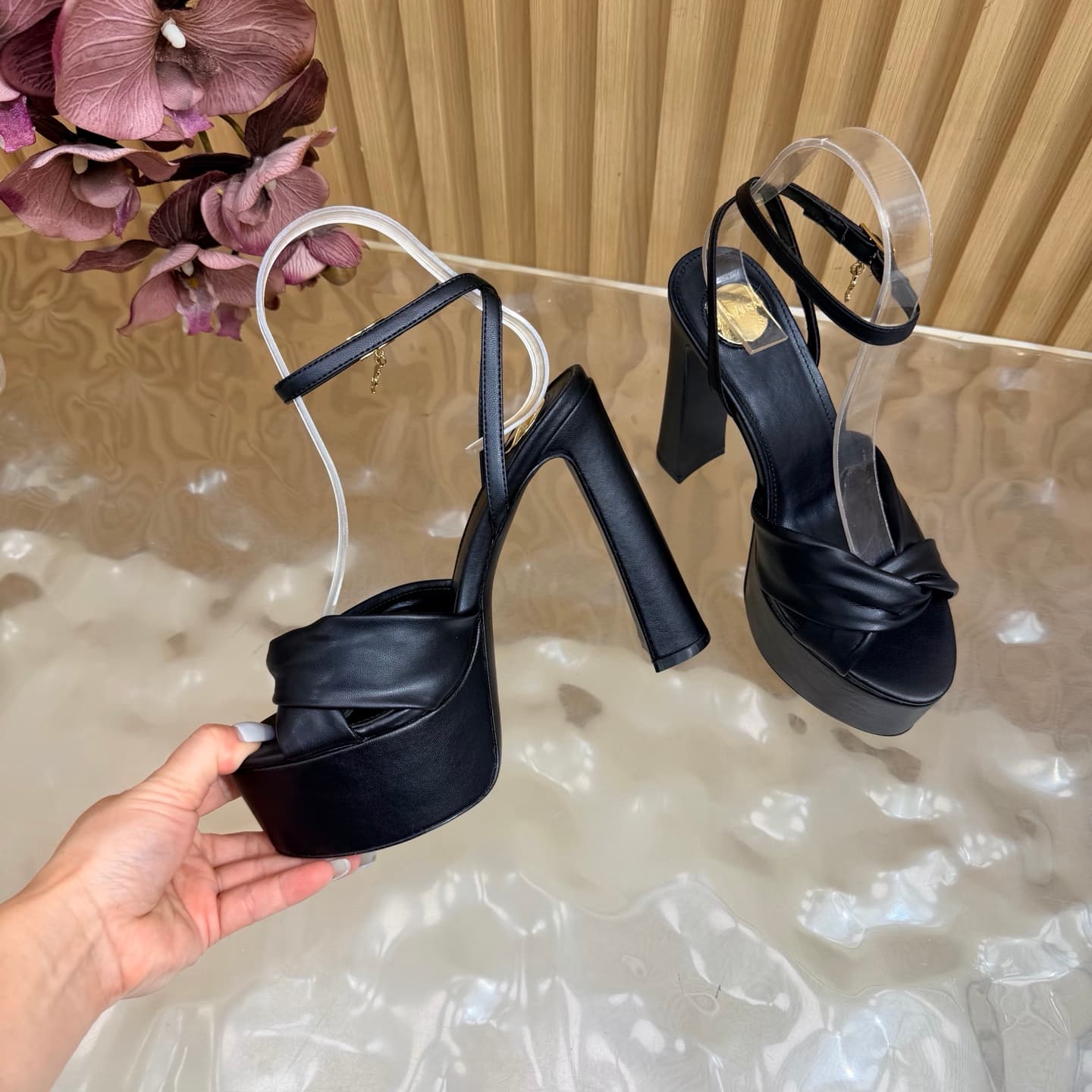 D12222 New model released: YSL Saint Laurent🖤 – SS2026 Summer Fish Mouth high heels. New model, designed for shows, with high heels and sandals. — image 6