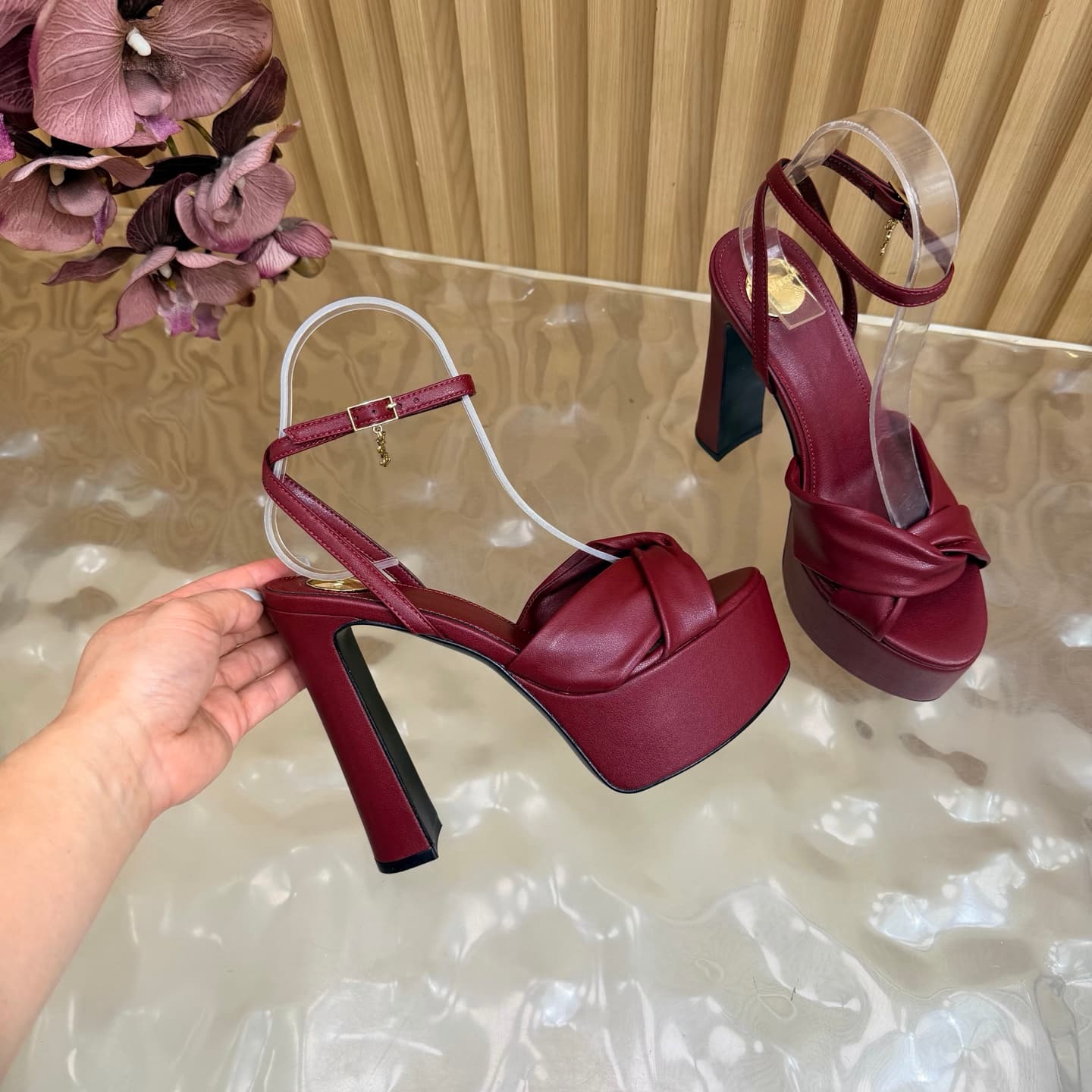 D12224 New model released: YSL Saint Laurent🖤 – SS2026 Summer Fish Mouth high heels. New design, show-wear style, high-heel sandals — image 8