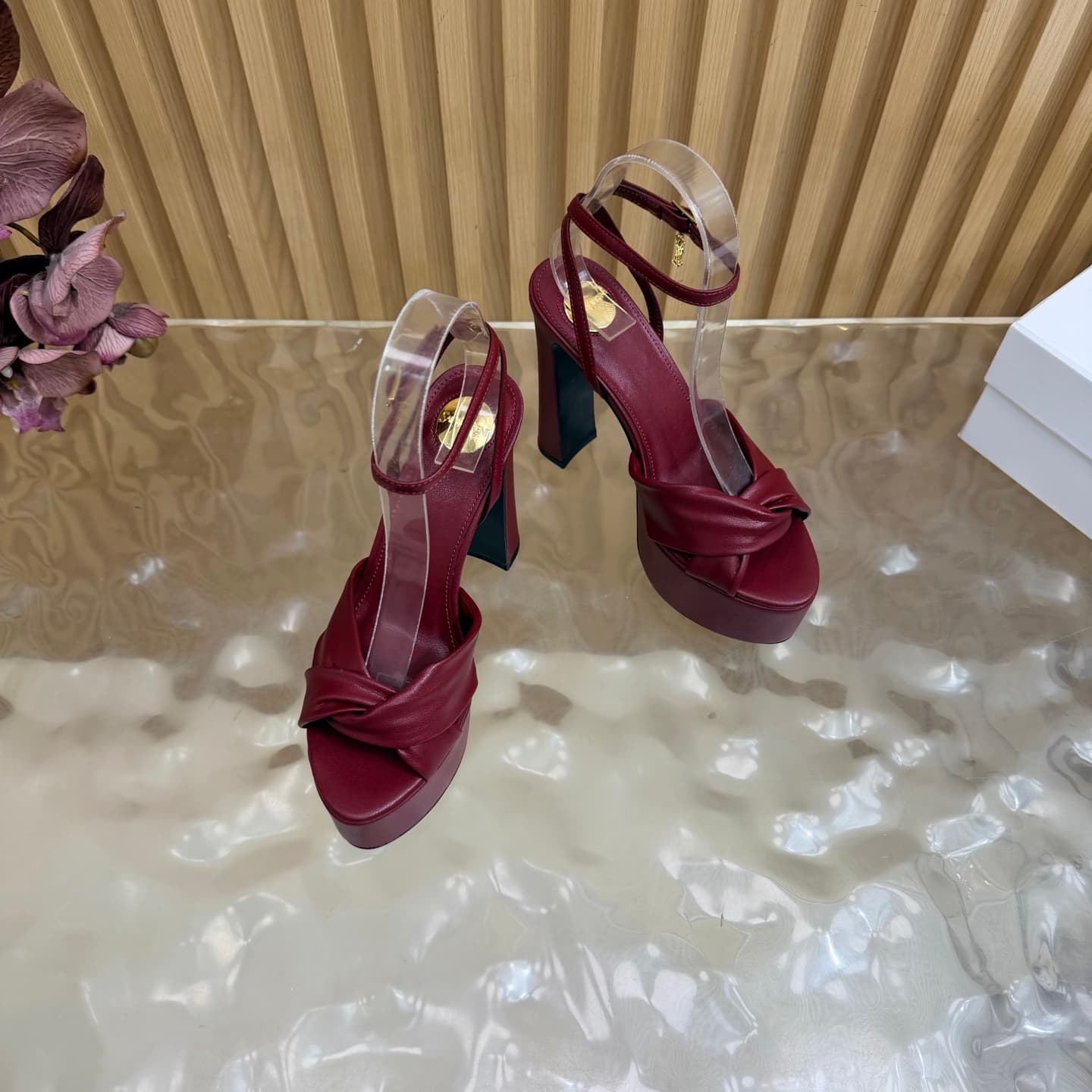 D12224 New model released: YSL Saint Laurent🖤 – SS2026 Summer Fish Mouth high heels. New design, show-wear style, high-heel sandals — image 6