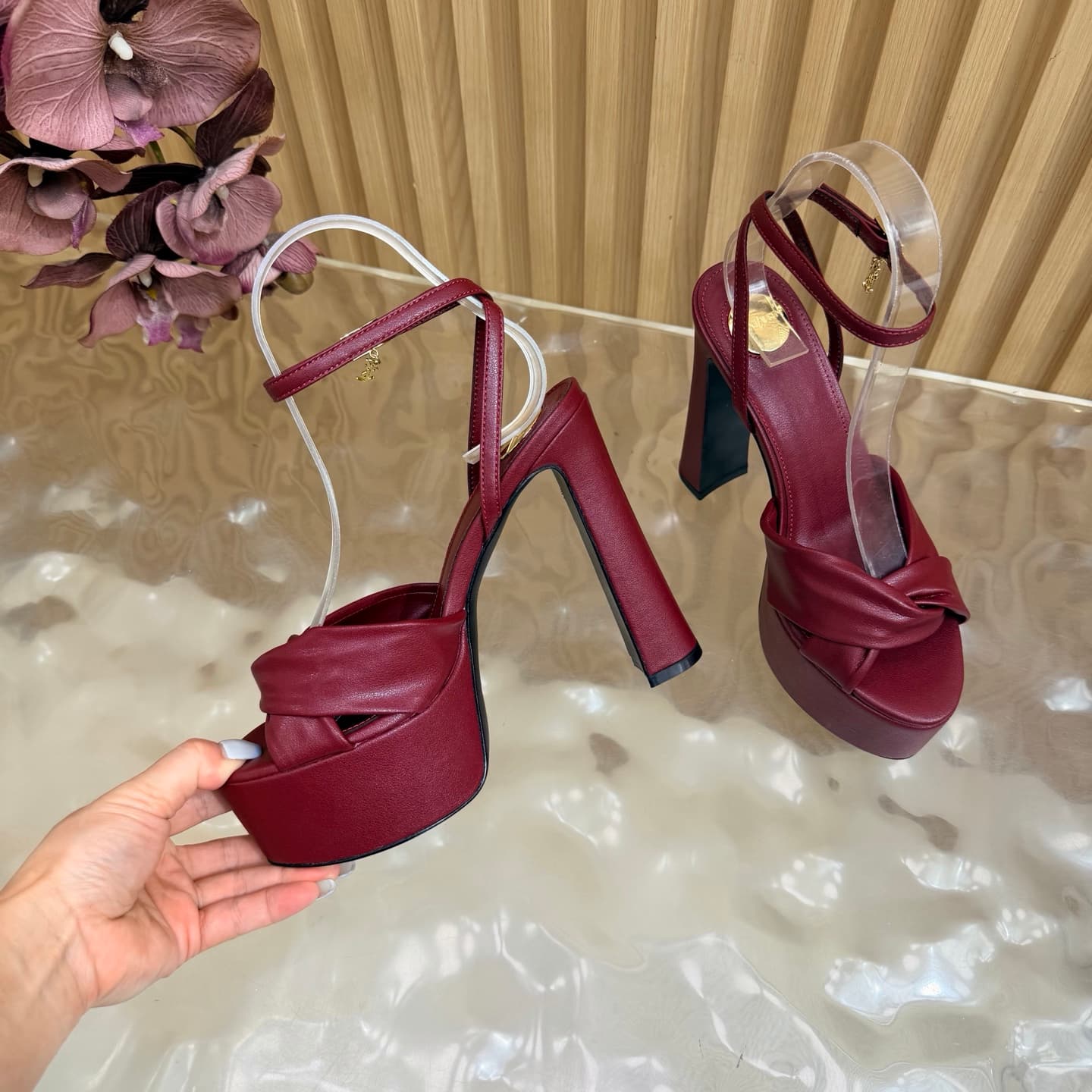 D12224 New model released: YSL Saint Laurent🖤 – SS2026 Summer Fish Mouth high heels. New design, show-wear style, high-heel sandals — image 7