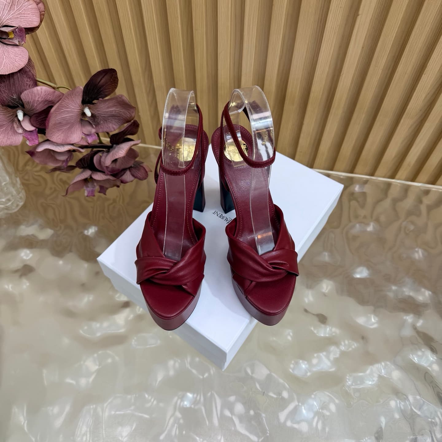 D12224 New model released: YSL Saint Laurent🖤 – SS2026 Summer Fish Mouth high heels. New design, show-wear style, high-heel sandals — image 4