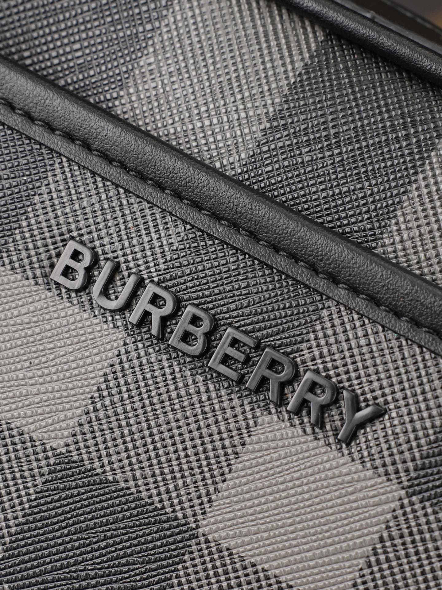 C84 B’s latest exquisite crossbody backpack features Burberry plaid patterns and smooth leather trim. It is adorned with the brand’s logo design, and comes with adjustable mesh straps. — image 5