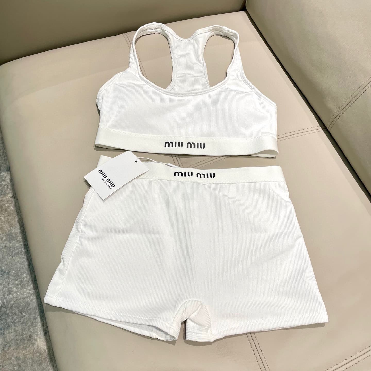 C24964 MiuMiu swimsuit – Miumiu’s new split-type swimsuit. Knitted fabric, fashionable and trendy 😍🥰 Suitable for various swimming scenarios 🏊‍♀️ At the beach, swimming pools, hot springs, water parks, and kayaking – it works perfectly 😌 It can also be wo — image 8