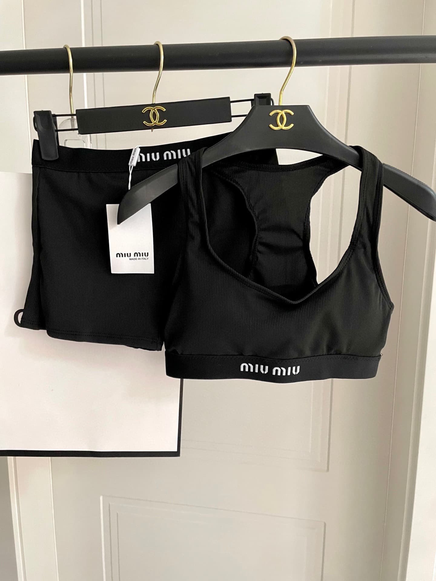 C24963 MiuMiu swimsuit – Miumiu’s new split-style swimsuit. Knit fabric, fashionable and trendy 😍🥰 Suitable for various swimming scenarios 🏊‍♀️ At the beach, swimming pools, hot springs, water parks, or river rafting – it works perfectly 😌 It can also be  — image 4