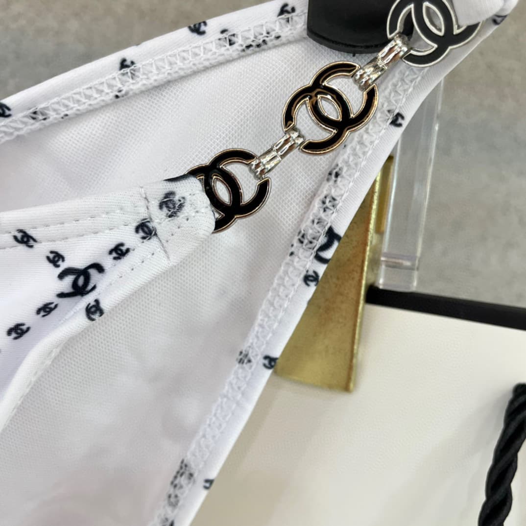 C24920 Chanel swimsuits – Chanel’s new bikinis 👙❤️😍🥰 are suitable for various swimming scenarios 🏊‍♀️ such as by the sea, in pools, in hot springs, at water parks, and during rafting trips 😌 They can be worn both as underwear and outer clothing. — image 6