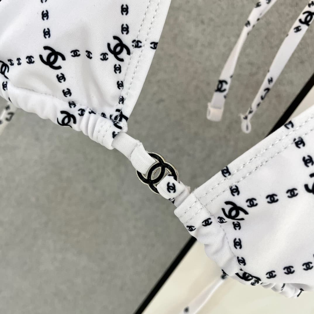 C24920 Chanel swimsuits – Chanel’s new bikinis 👙❤️😍🥰 are suitable for various swimming scenarios 🏊‍♀️ such as by the sea, in pools, in hot springs, at water parks, and during rafting trips 😌 They can be worn both as underwear and outer clothing. — image 2