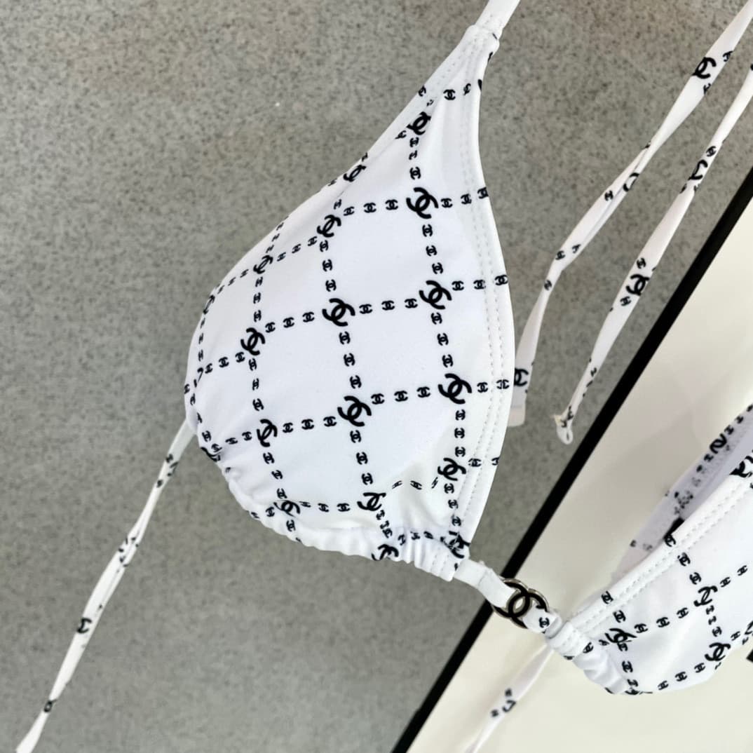 C24920 Chanel swimsuits – Chanel’s new bikinis 👙❤️😍🥰 are suitable for various swimming scenarios 🏊‍♀️ such as by the sea, in pools, in hot springs, at water parks, and during rafting trips 😌 They can be worn both as underwear and outer clothing. — image 3