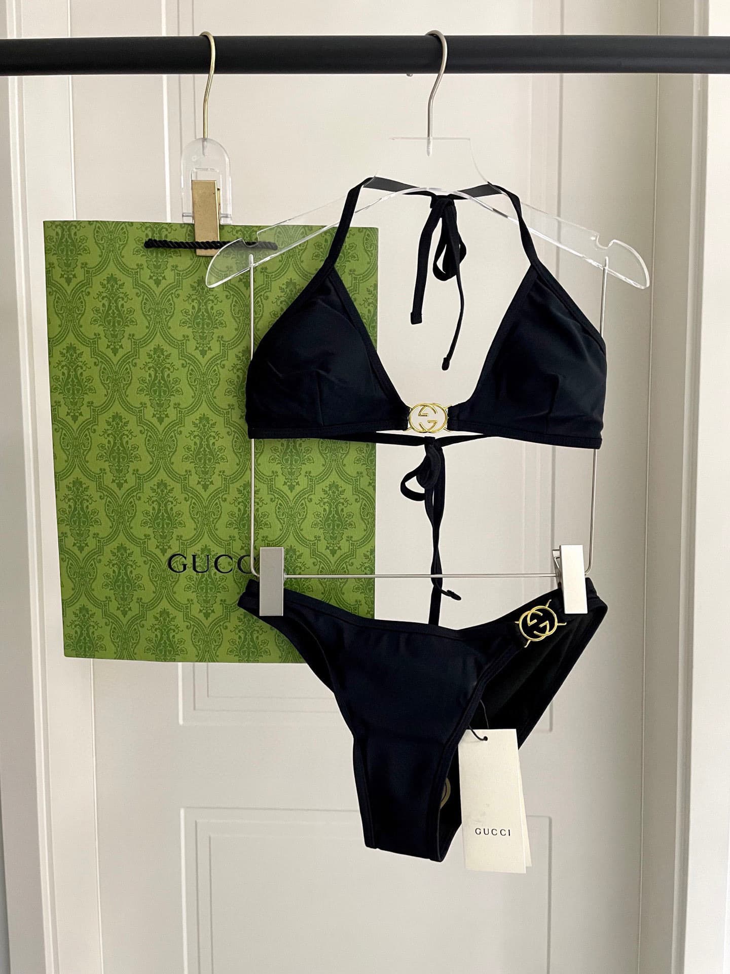 C24906 Gucci swimsuits – New Gucci bikini models 👙❤️😍🥰 These swimsuits are suitable for various situations 🏊‍♀️ At the beach, swimming pools, hot springs, water parks, and rafting trips – all of them 😌 They can be worn both with inner clothing and as oute — image 2