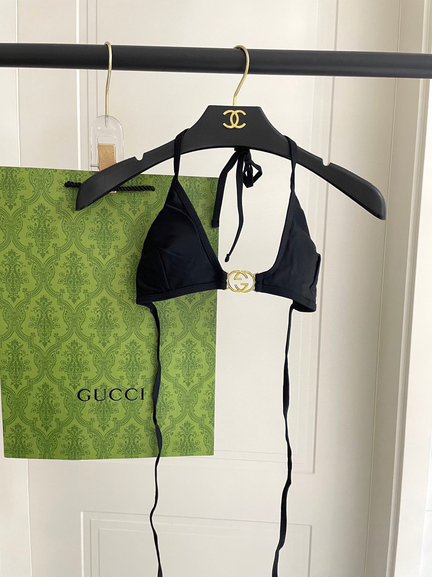 C24906 Gucci swimsuits – New Gucci bikini models 👙❤️😍🥰 These swimsuits are suitable for various situations 🏊‍♀️ At the beach, swimming pools, hot springs, water parks, and rafting trips – all of them 😌 They can be worn both with inner clothing and as oute — image 4