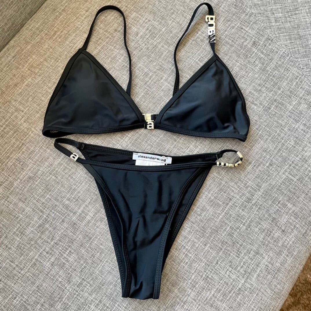 C24886 Big King swimsuit with blank box) Heavy-duty Big King new model bikini ~ featuring diamond-encrusted straps, a tank top, and two pairs of briefs, S.M.L Xl — image 7