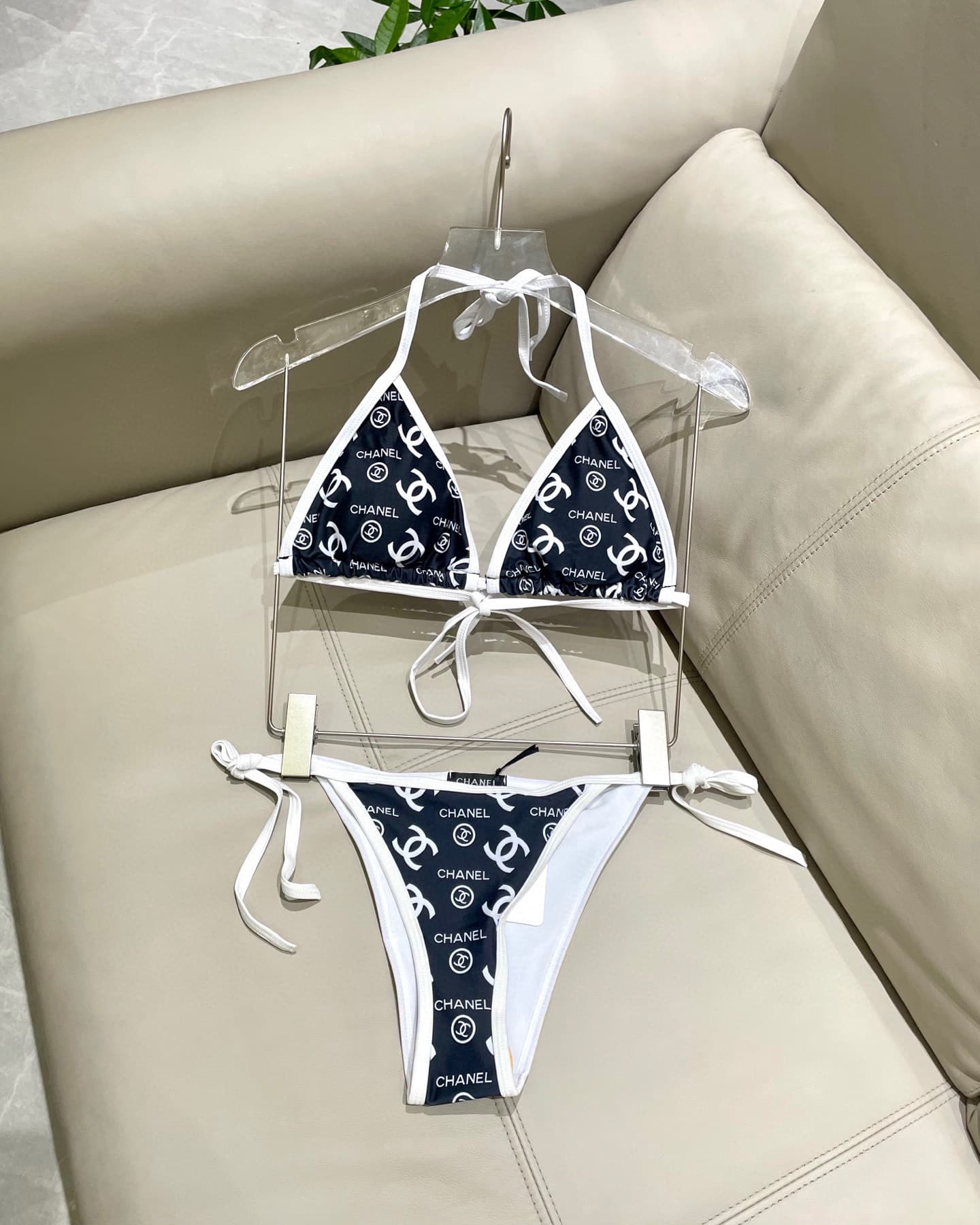 C24890 Chanel swimsuit – Chanel’s new patterned bikini 👙❤️😍🥰 It’s a swimsuit suitable for various occasions 🏊‍♀️ – on the beach, in swimming pools, hot springs, water parks, and for rafting too 😌 It can be worn both as an inner layer and as a outer layer. — image 5