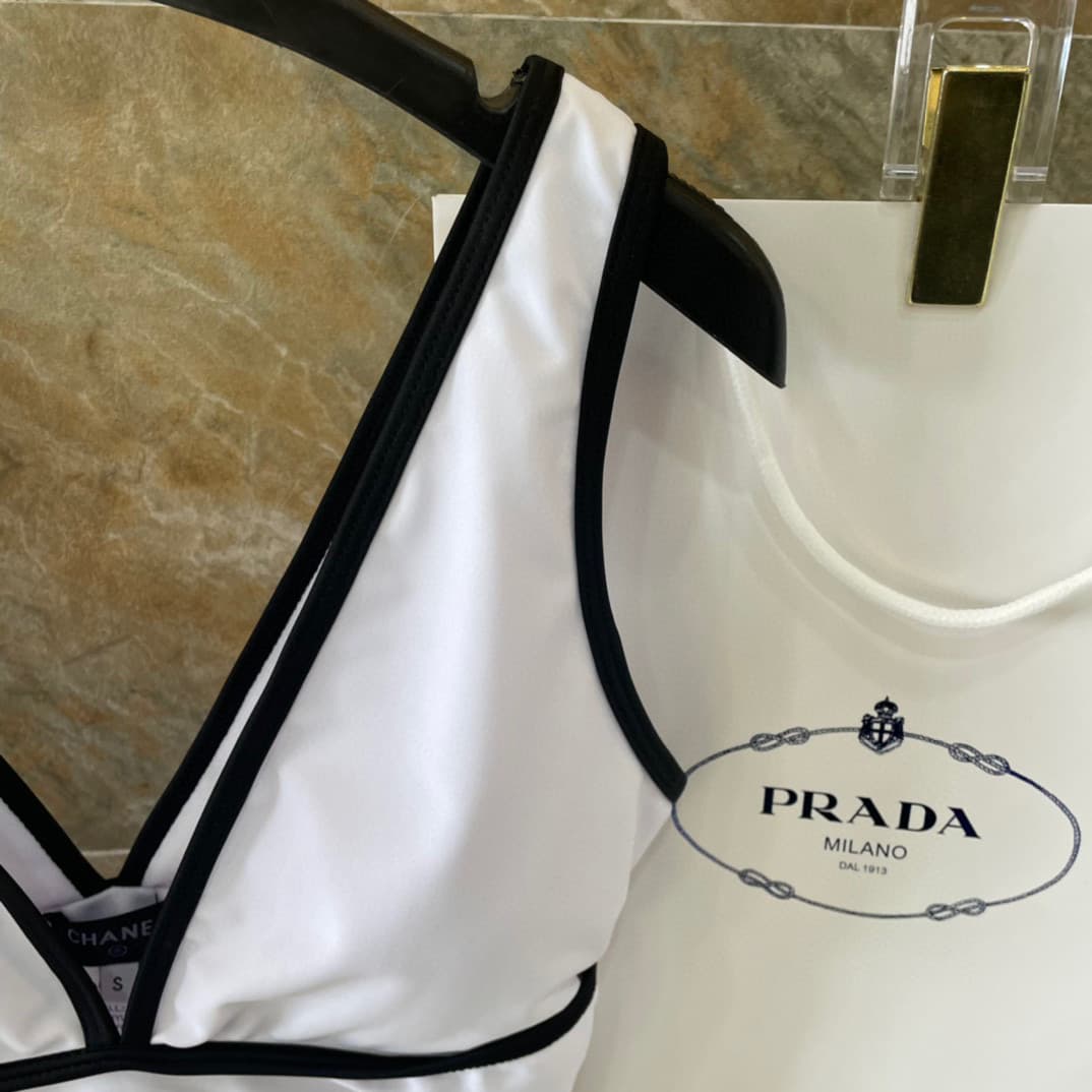C24899 Chanel swimsuit – Chanel’s new backless one-piece swimsuit in black, simple and elegant. It’s suitable for various swimming scenarios 🏊‍♀️ Whether at the beach, in a swimming pool, in hot springs, or at water parks – it works well 😌 It can also be  — image 4