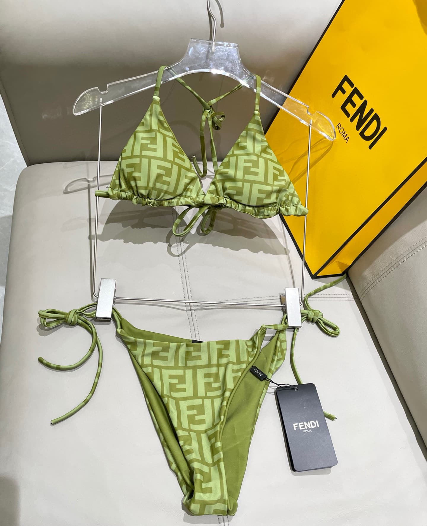 C24879 Fendi swimsuits – Fendi-printed bikini swimsuits; great for the upper body! Released simultaneously at various stores, giving a fashionable look naturally. They help keep you looking younger and full of youthful energy. SML Xl — image 4
