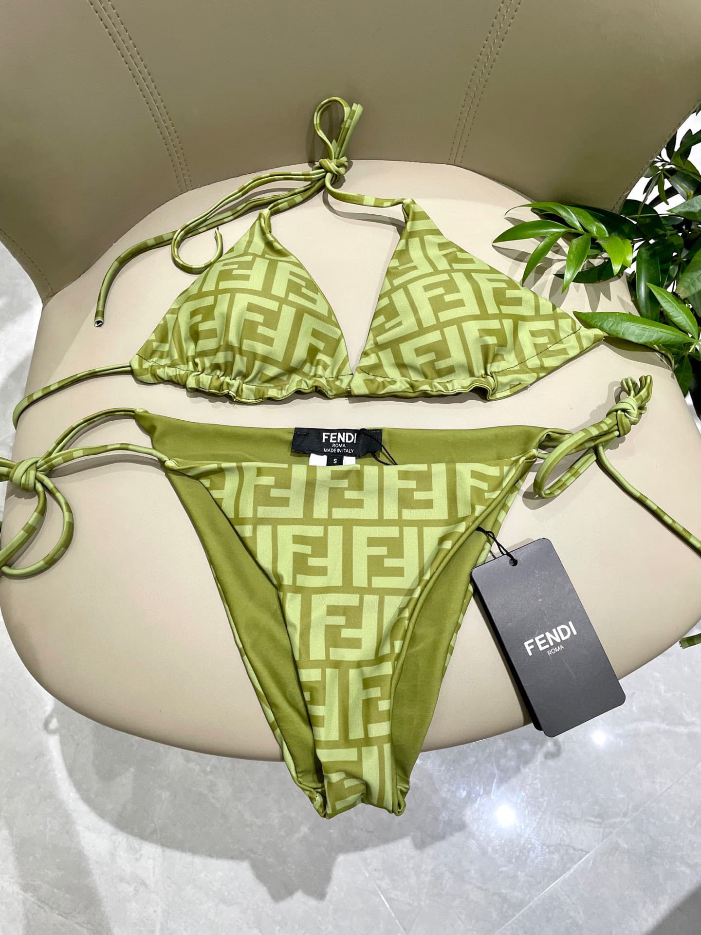 C24879 Fendi swimsuits – Fendi-printed bikini swimsuits; great for the upper body! Released simultaneously at various stores, giving a fashionable look naturally. They help keep you looking younger and full of youthful energy. SML Xl — image 7