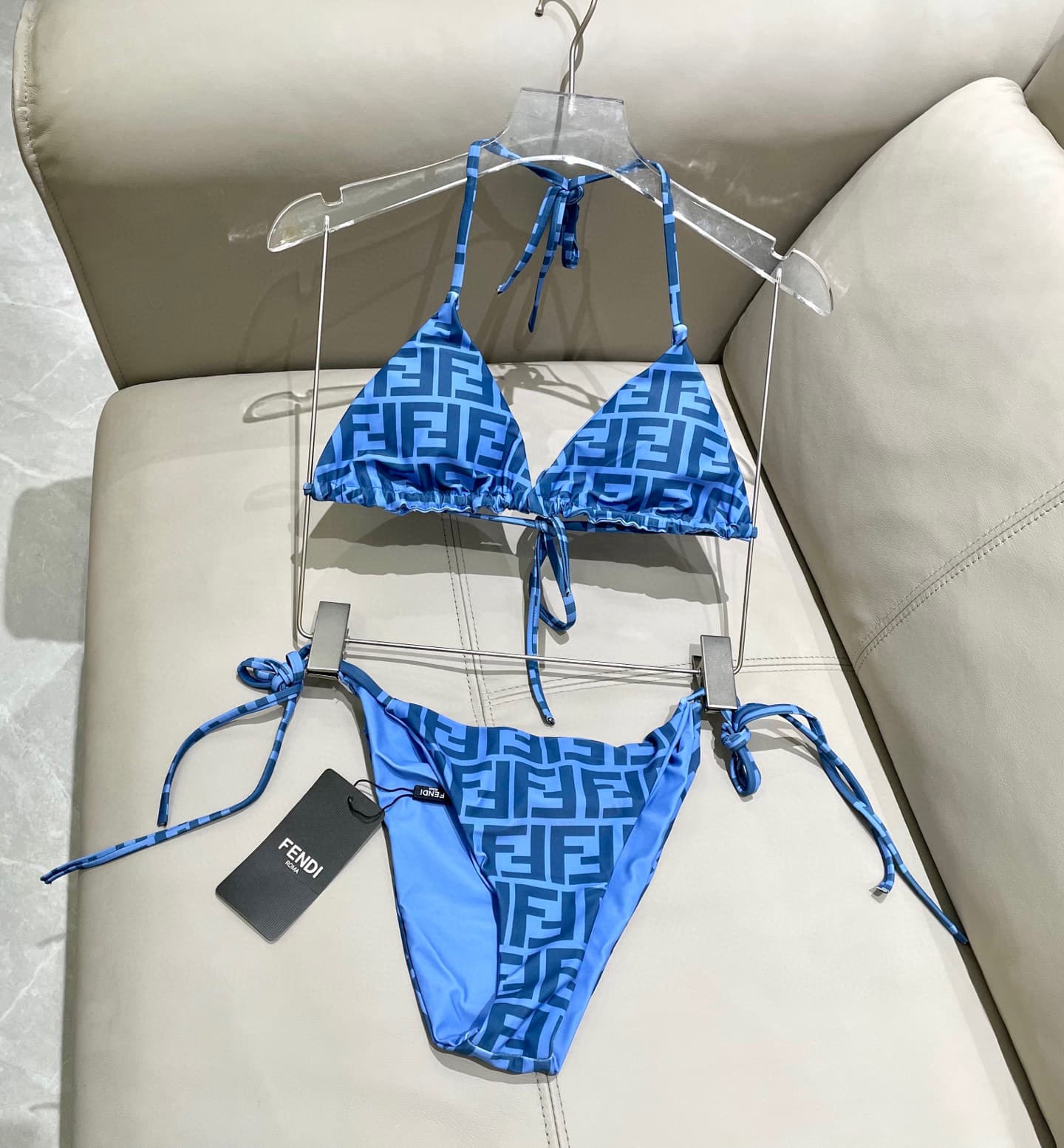 C24877 Fendi swimsuits. Fendi-printed bikini swimsuits – perfect for the upper body! They are released simultaneously in various stores, thus giving a fashionable look naturally. They effectively age-reducing, and convey a youthful, energetic vibe. SML Xl — image 5