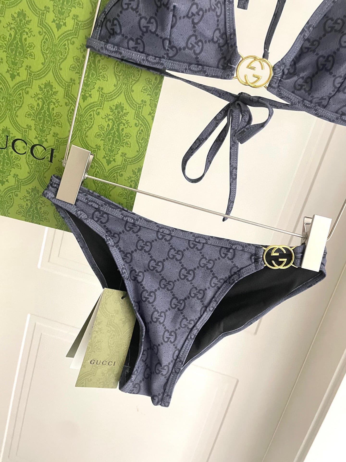 C24882 Gucci swimsuits – New Gucci bikinis, suitable for various occasions 🏊‍♀️. Perfect for beaches, swimming pools, hot springs, water parks, and river rafting 😌. They can also be worn with inner garments. The one-piece design covers the body and makes  — image 7