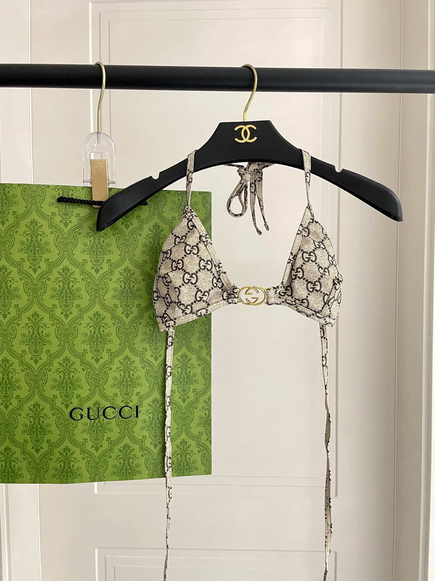 C24853 Gucci swimsuits – New Gucci bikini swimsuits 👙❤️😍🥰 These swimsuits are suitable for various scenarios 🏊‍♀️ At the beach, swimming pools, hot springs, water parks, and rafting trips – all are possible 😌 They can be worn both as innerwear and outerwe — image 4